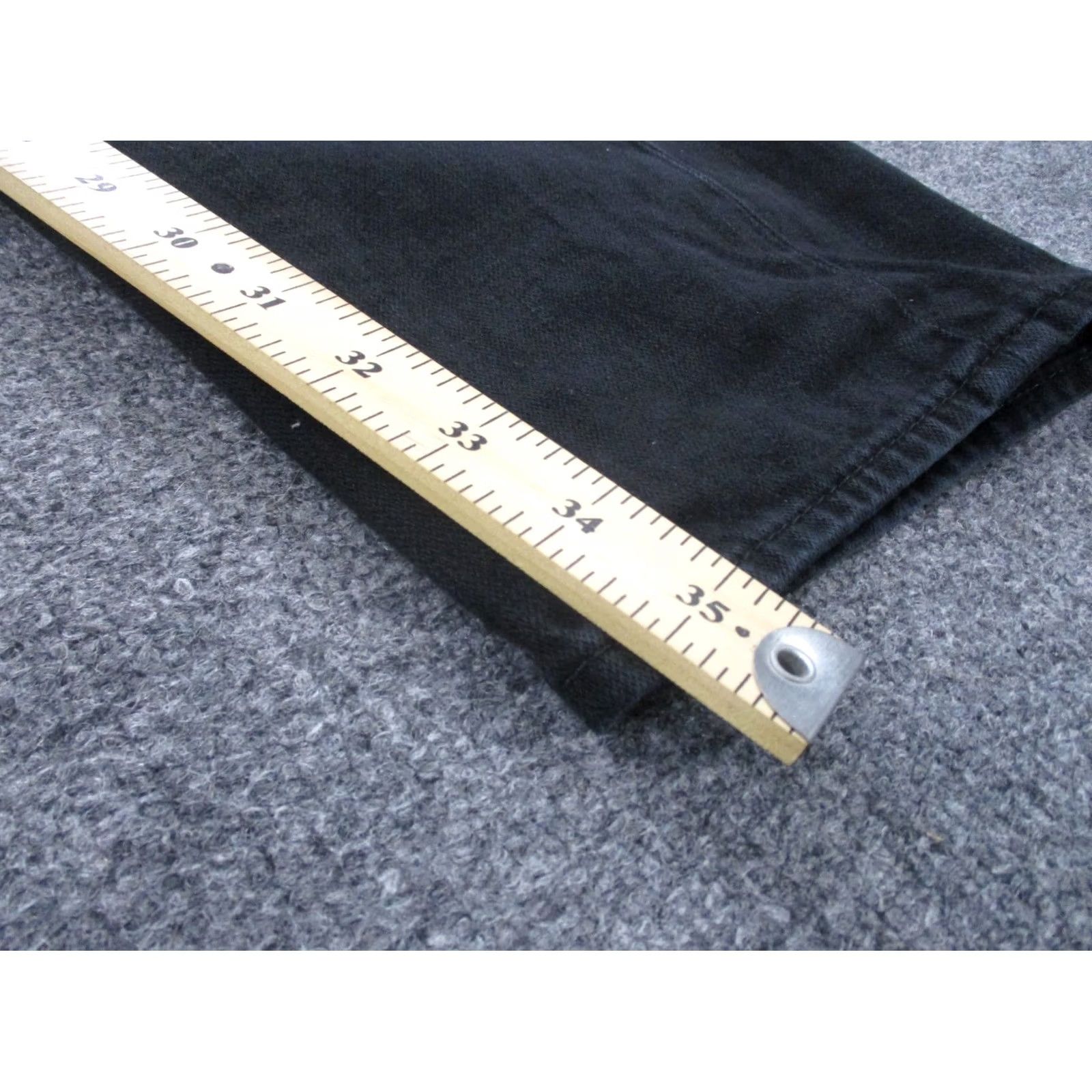 True Religion True Religion Jeans Mens 38 Black Denim Straight Slim Flap Button Zip Cotton Jean Size US 40 / EU 56 - 4 Thumbnail