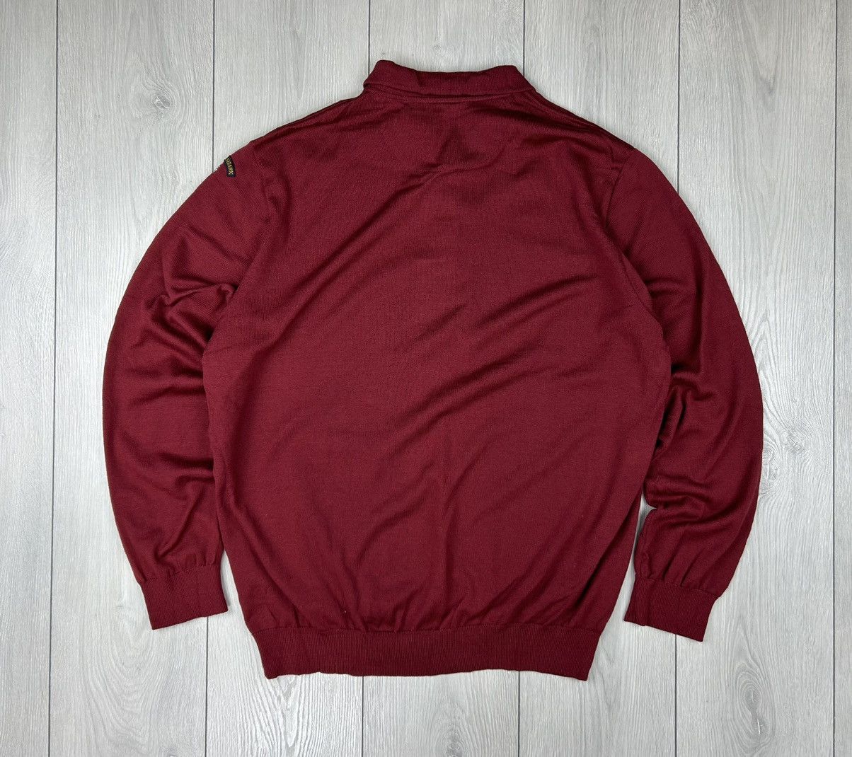 Paul & Shark × Vintage Paul & Shark Vintage Wool Burgundy Polo Long Sleeve Size XL Size US XL / EU 56 / 4 - 7 Thumbnail