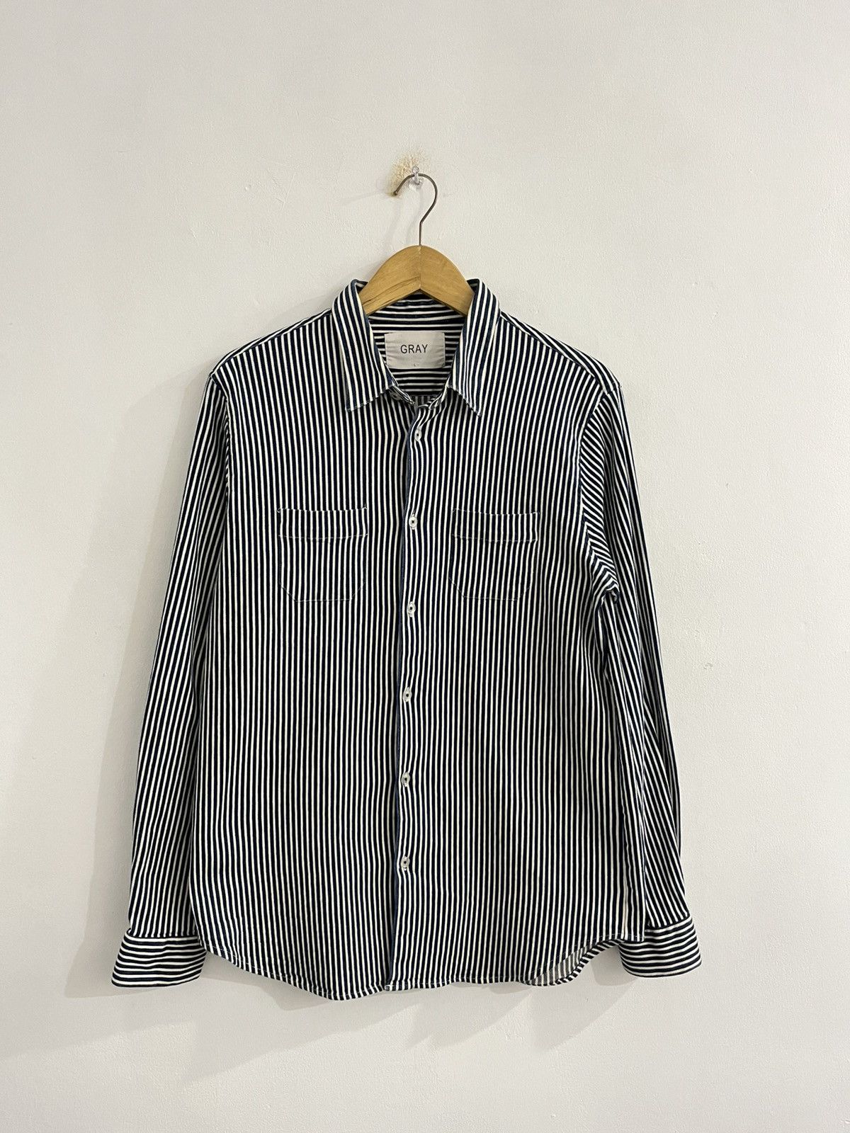 Indigo Wabash Striped Blue And White From Japanese Brand Size US L / EU 52-54 / 3 - 1 Thumbnail