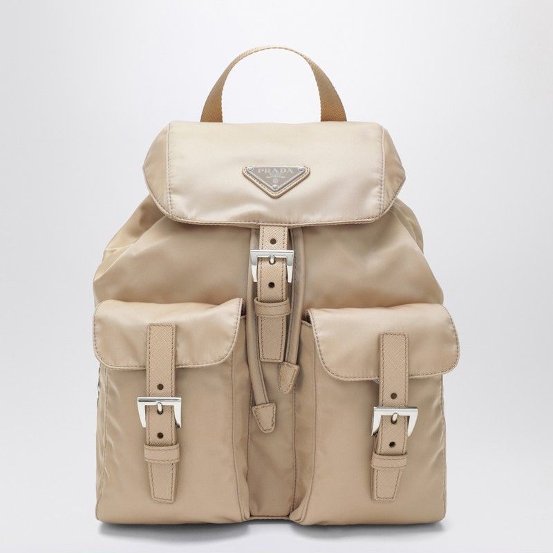 Prada Prada Small Re-Edition 1978 Backpack In Beige Re-Nylon Size ONE SIZE - 1 Thumbnail