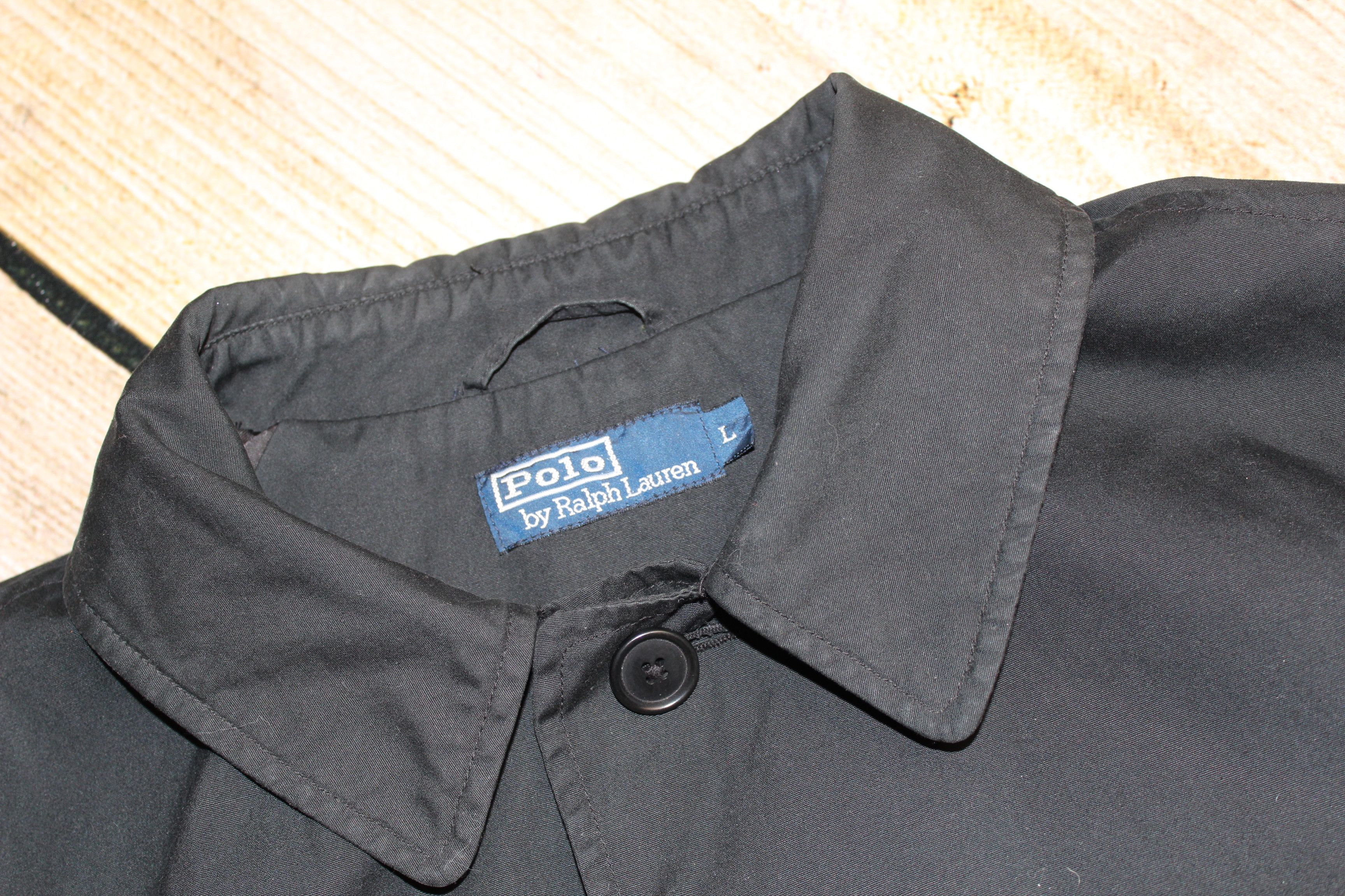 Polo Ralph Lauren Men's RALPH LAUREN POLO Vintage Black Trench Coat Jacket Size US L / EU 52-54 / 3 - 6 Thumbnail