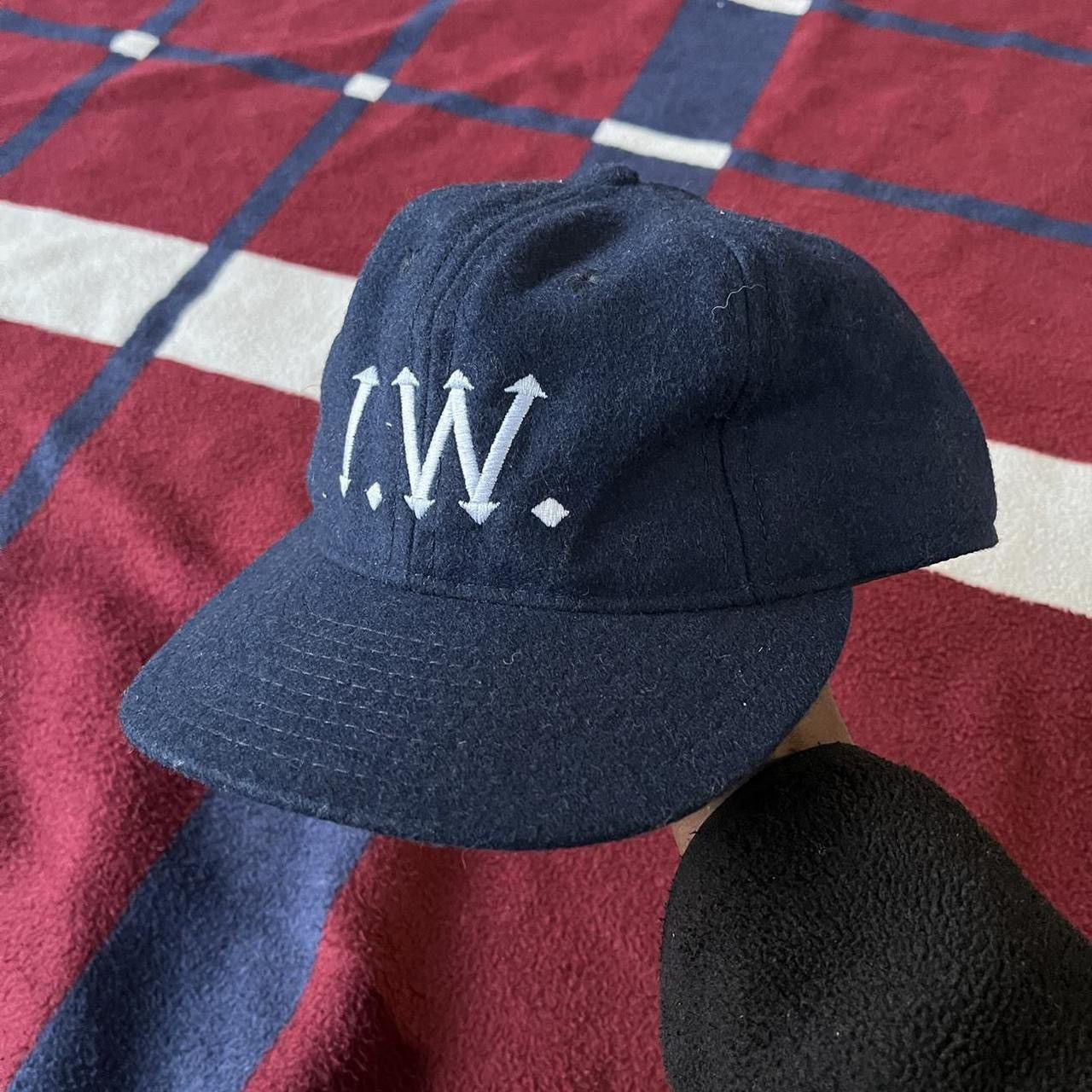 Ebbets Field Flannels Ebbets Field flannel fitted Hat I.W. deep navy blue wool cap Size ONE SIZE - 1 Thumbnail