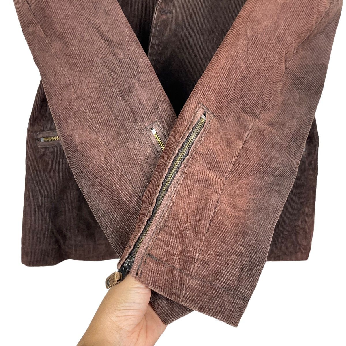 Diesel 💥DIESEL CORDUROY SUNFADED BIKER JACKET Size US L / EU 52-54 / 3 - 10 Thumbnail