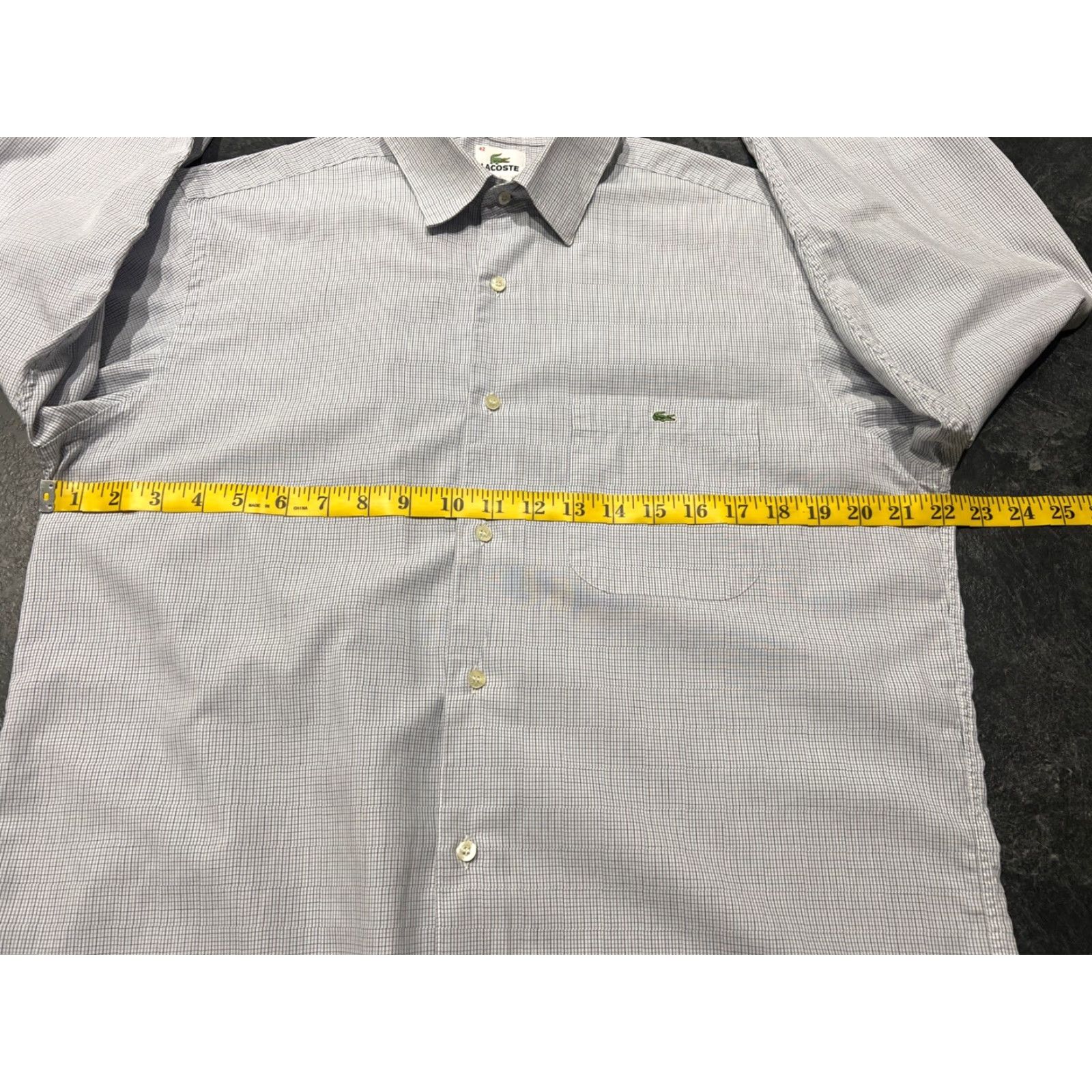 Lacoste Lacoste Men's Button-Up Shirt Size 42 Long Sleeve Cotton Multicolor Classic Casual Business Size US XL / EU 56 / 4 - 7 Thumbnail