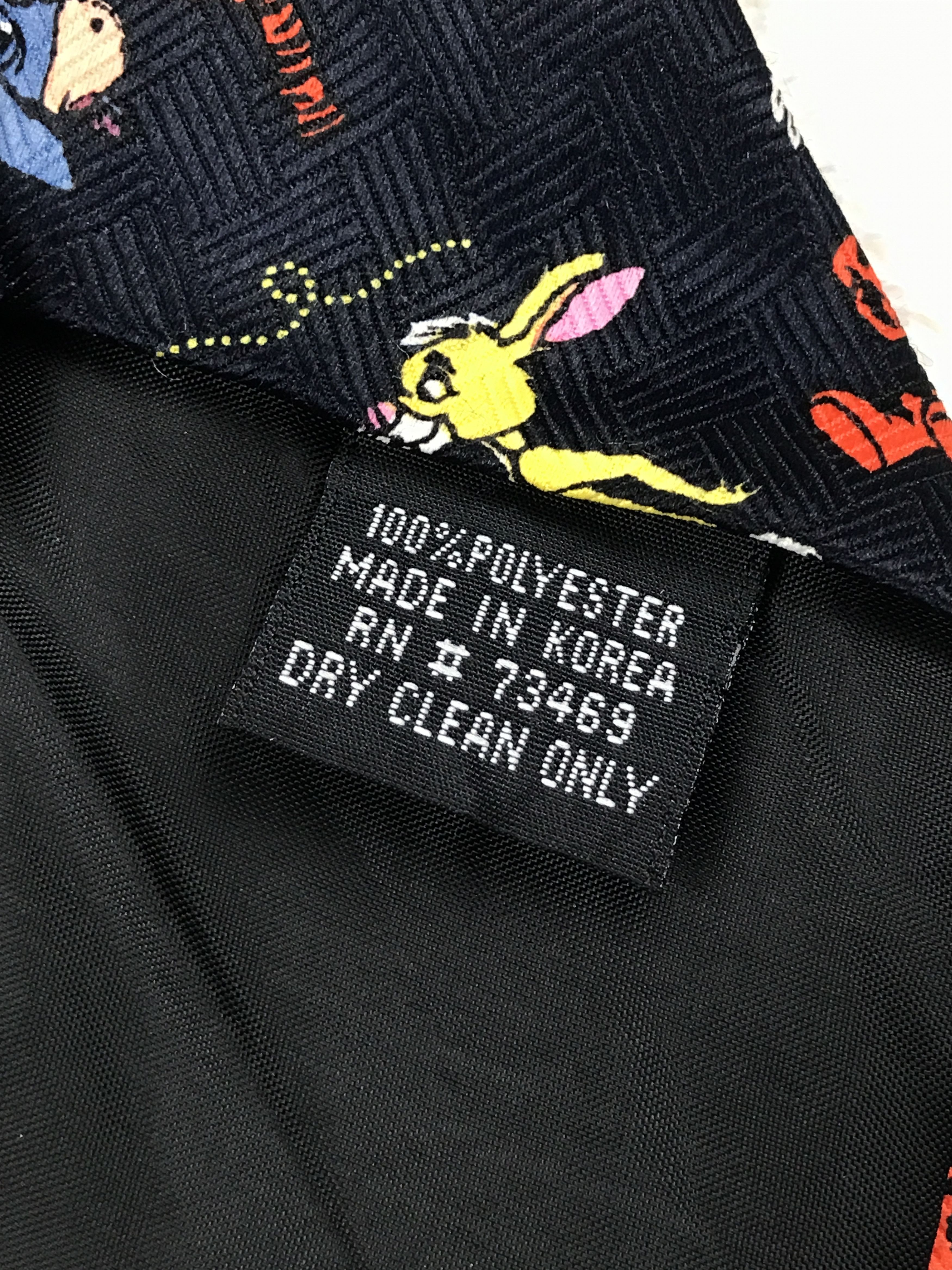 Designer × Vintage Vintage Pooh 100% Polyester Necktie Size ONE SIZE - 6 Thumbnail