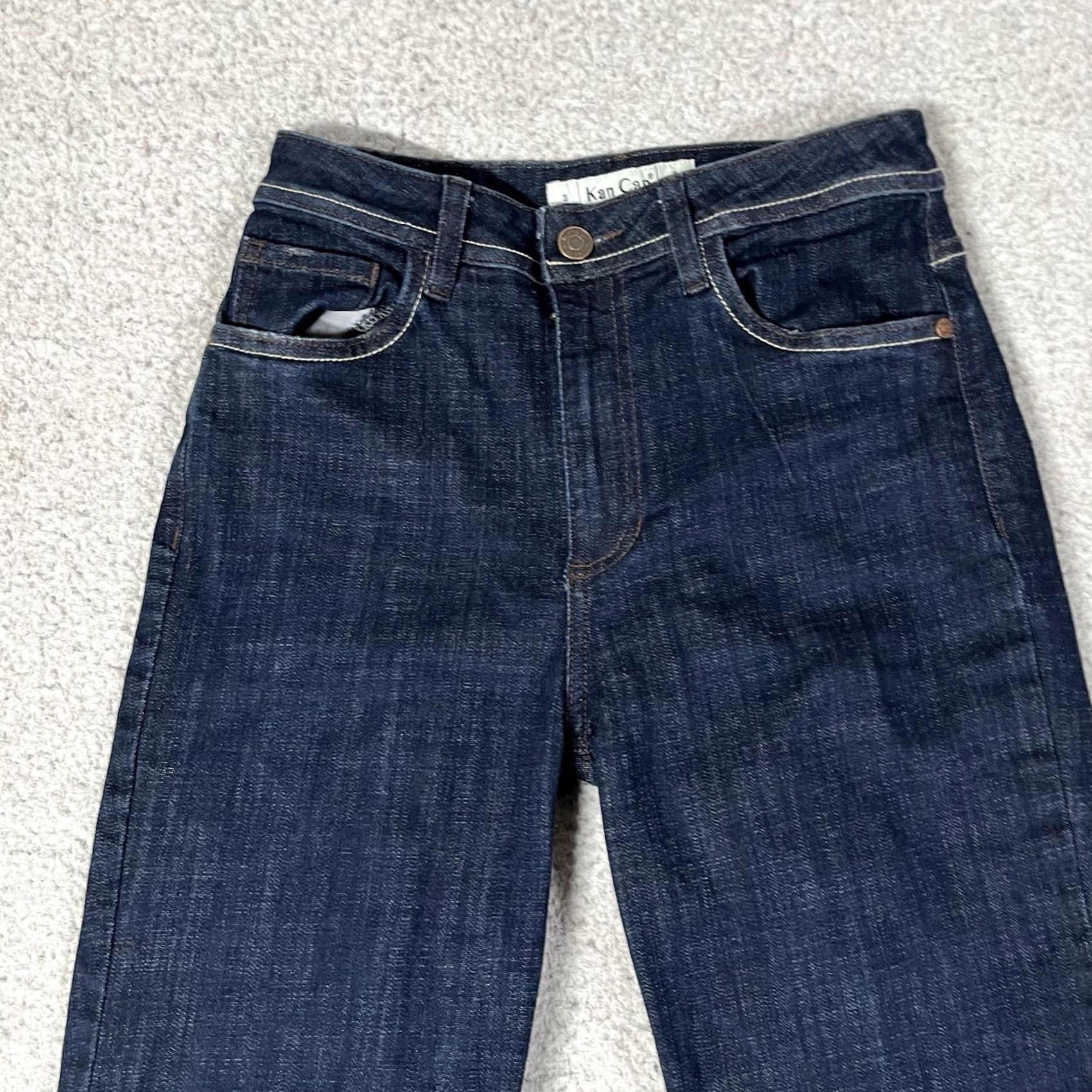 Vintage Kancan Jeans Womens Size 3 Dark Wash Flare Stretch Comfort Denim Jeans Women 5-Pocket 28in Inseam Size 26" / US 2 / IT 38 - 7 Thumbnail