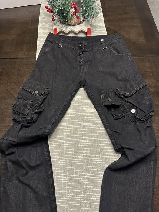 Streetwear Waxed denim cargo pants Grailed