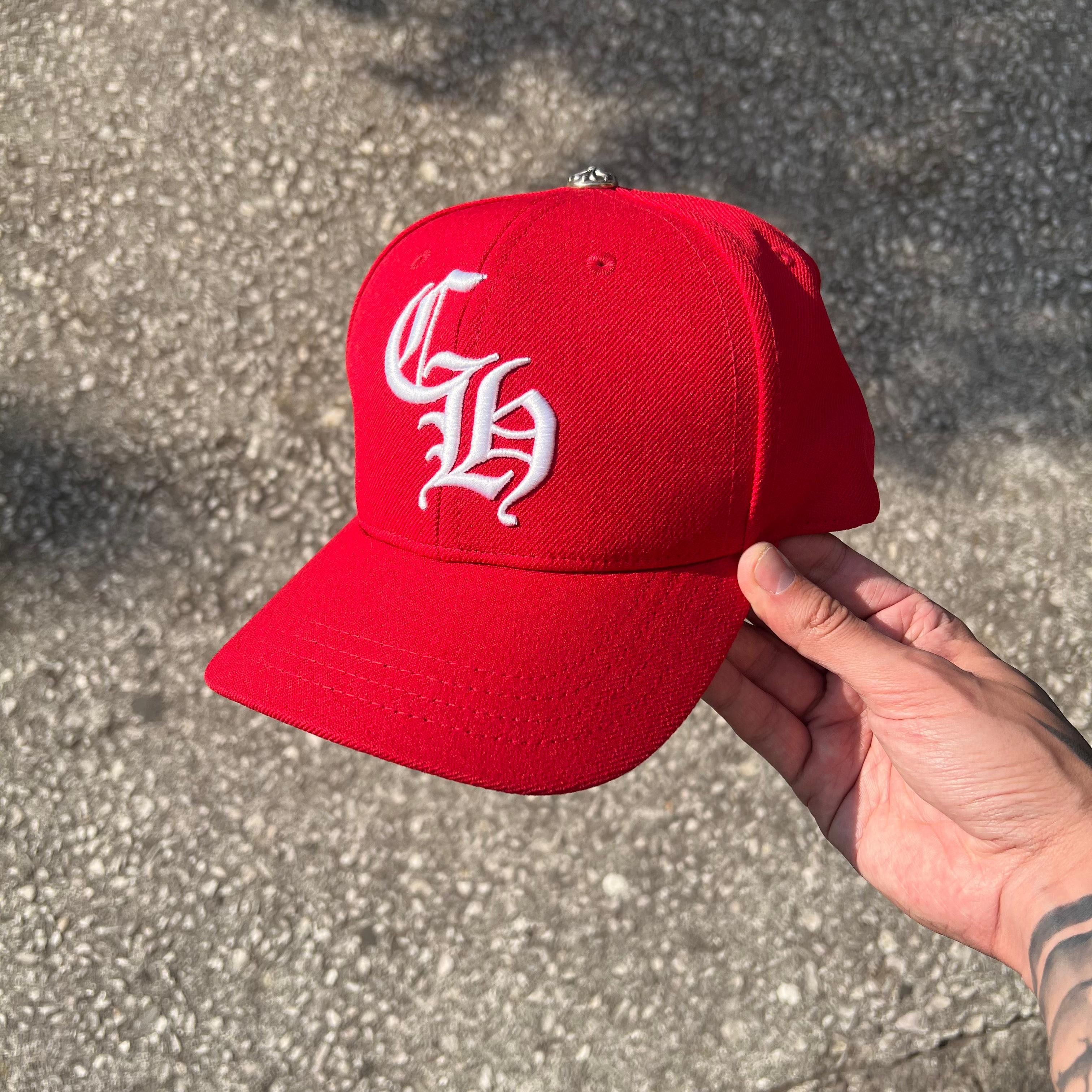 Chrome Hearts Chrome Hearts CH Baseball Hat Red Size ONE SIZE - 1 Thumbnail