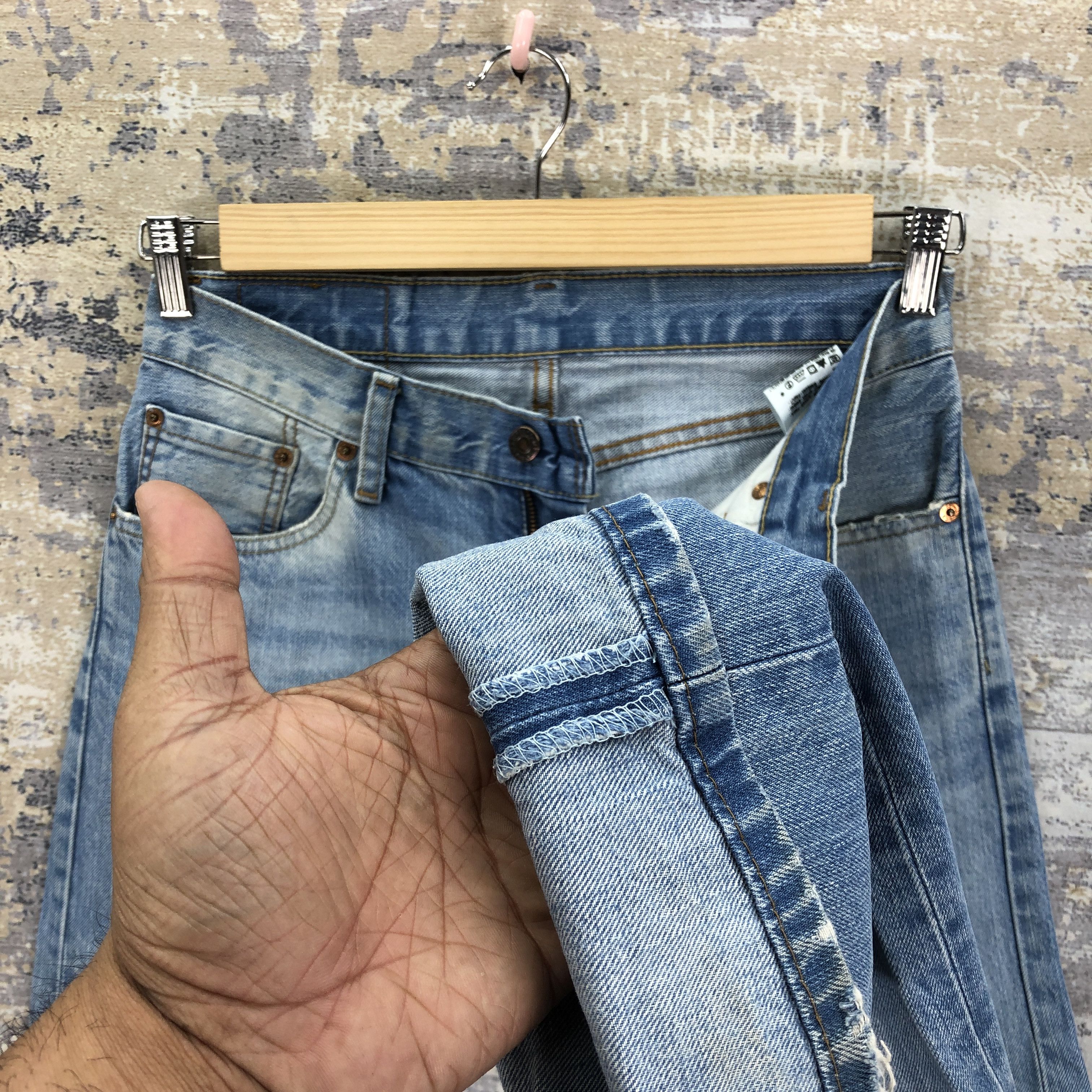 Levi's Vintage Y2K Levis 505 Light Wash Jeans Levis Faded Denim Size 28" / US 6 / IT 42 - 8 Thumbnail