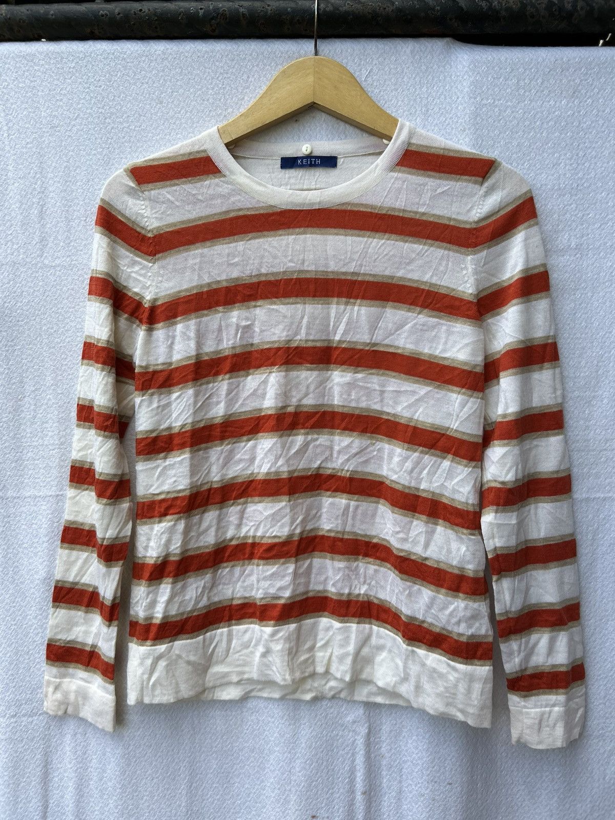 If Six Was Nine × Japanese Brand × Le Grande Bleu (L.G.B.) Keith japanese knitted stripe styled Size US S / EU 44-46 / 1 - 1 Thumbnail