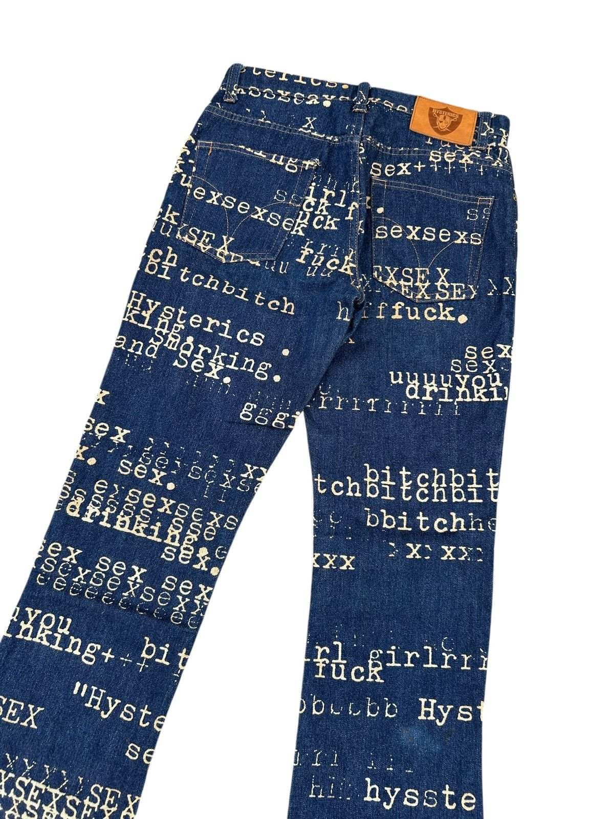 Hysteric Glamour Flare Hysteric Glamour Bitch Fuck Sex Rare Denim ☠️☠️ Size US 28 / EU 44 - 5 Thumbnail