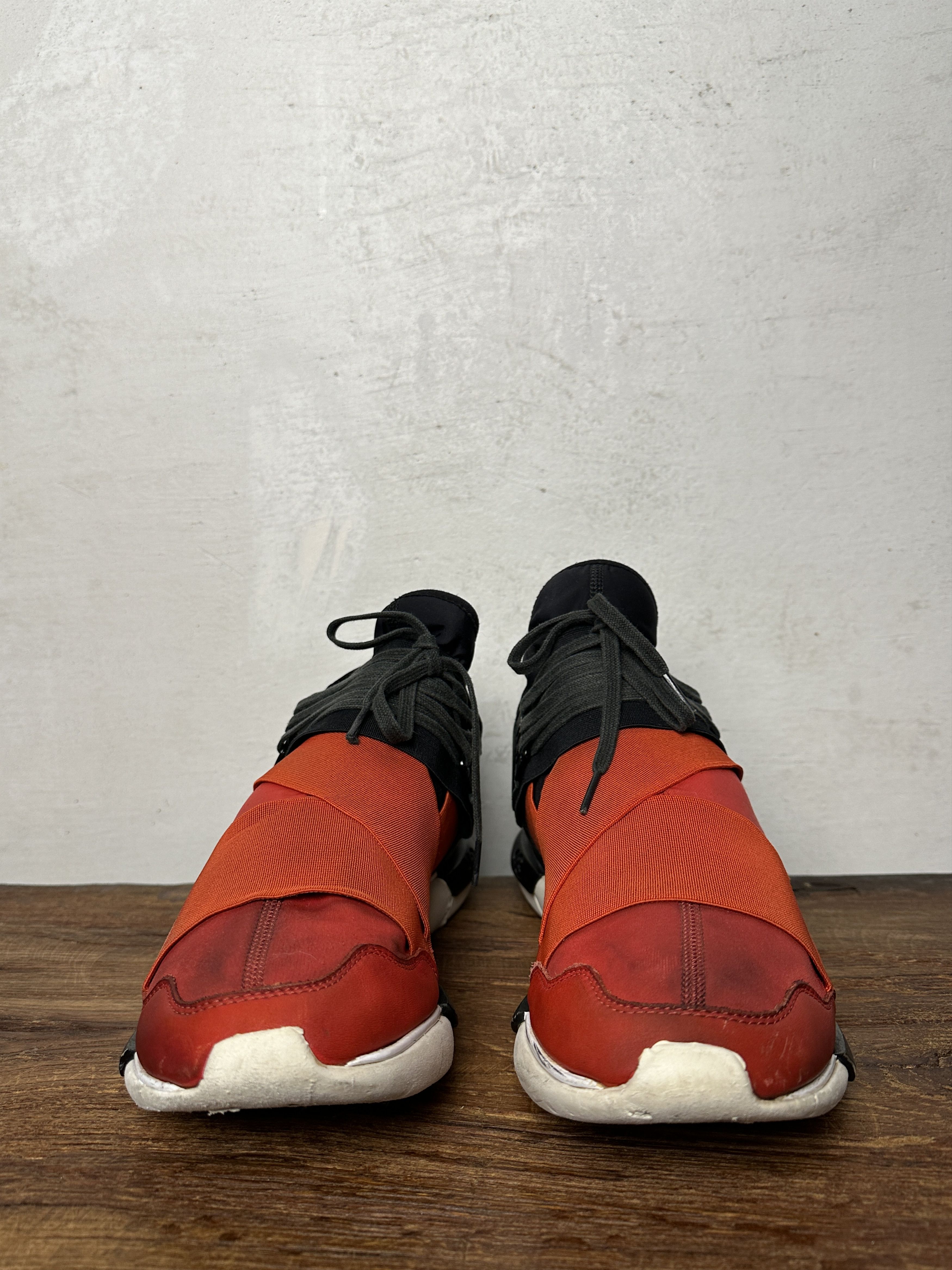 Adidas Y-3 Qasa High Red Black Size US 11.5 / EU 44-45 - 6 Thumbnail