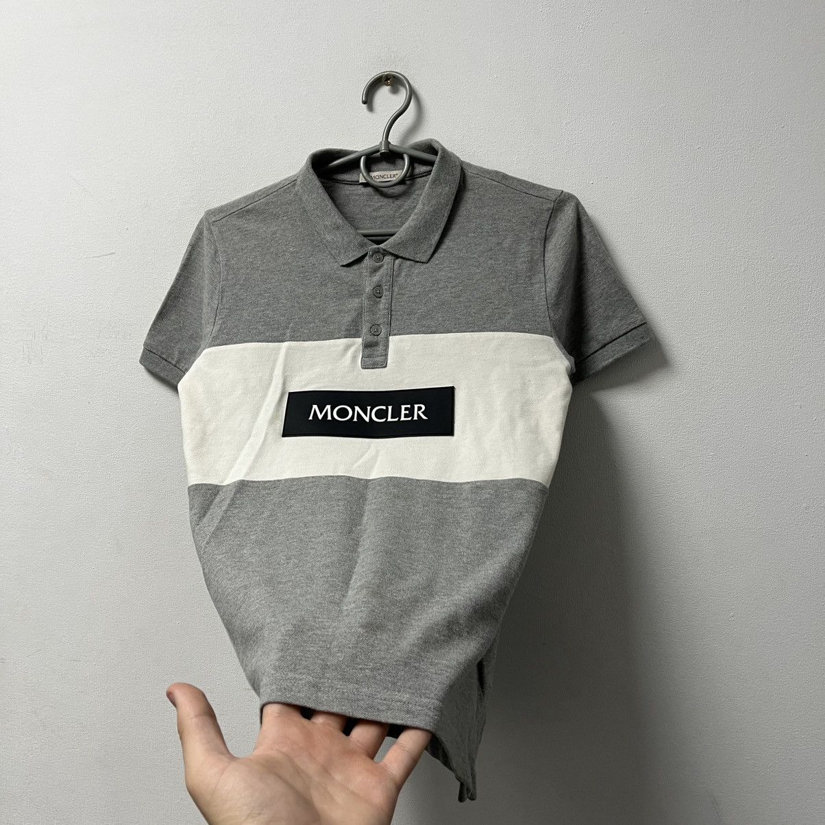 Moncler Moncler Polo T-shirt Big Logo Size US XS / EU 42 / 0 - 9 Thumbnail