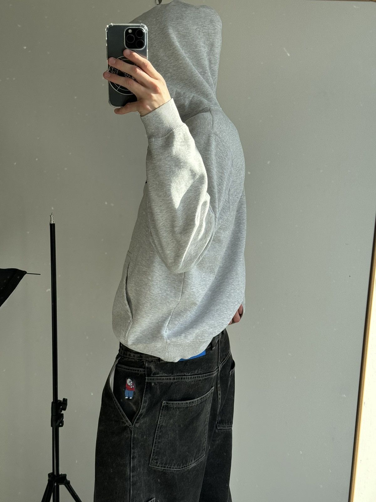 Stussy × Vintage STUSSY CENTER LOGO VINTAGE OVERSIZE HOODIE Size US XL / EU 56 / 4 - 24 Thumbnail