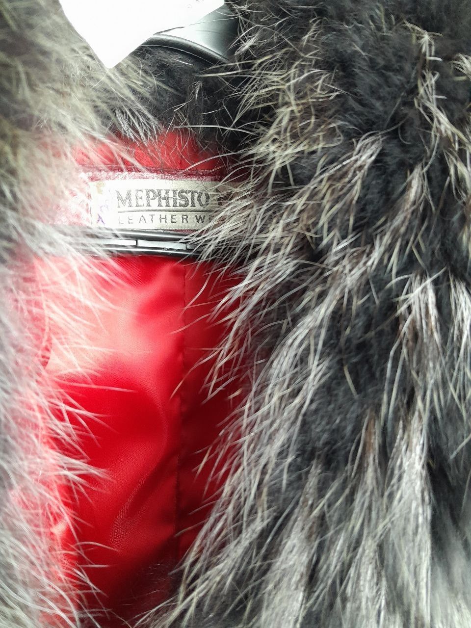 Mephisto Mephisto red leather women's coat fur fox size M Size M / US 6-8 / IT 42-44 - 5 Thumbnail