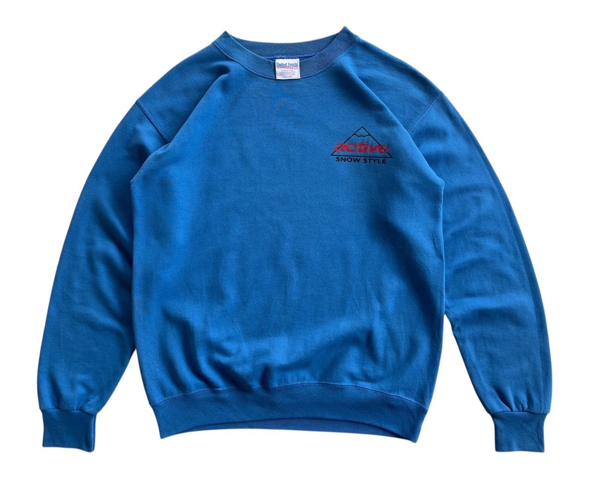 Vintage 90s Active Snow Style Crewneck Sweatshirt Size US M / EU 48-50 / 2 - 5 Thumbnail
