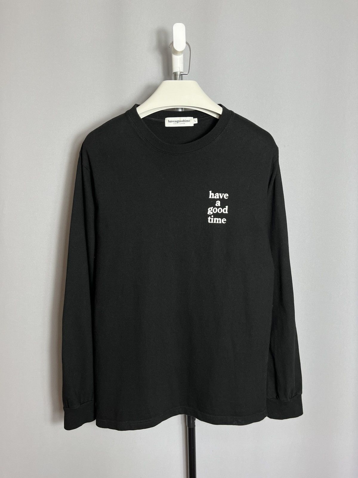 Have A Good Time Have a good time t-shirt mens black cotton long sleeve Size US L / EU 52-54 / 3 - 2 Thumbnail