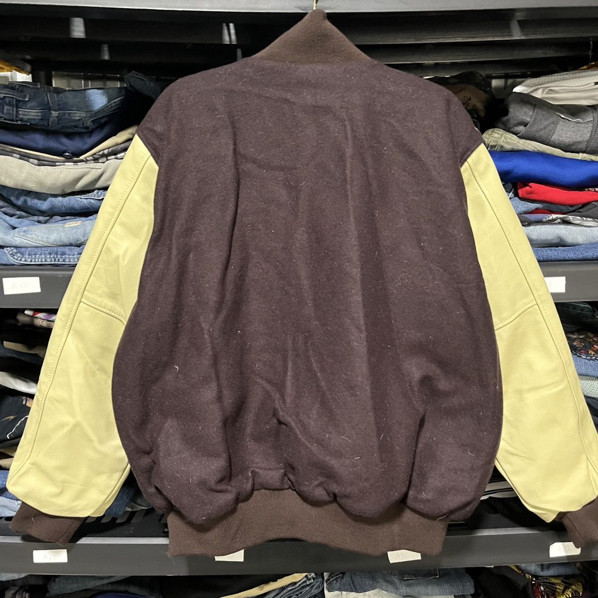 Vintage VINTAGE BALDWIN WALLACE LEATHER VARSITY JACKET SIZE MEDIUM Size US M / EU 48-50 / 2 - 7 Thumbnail