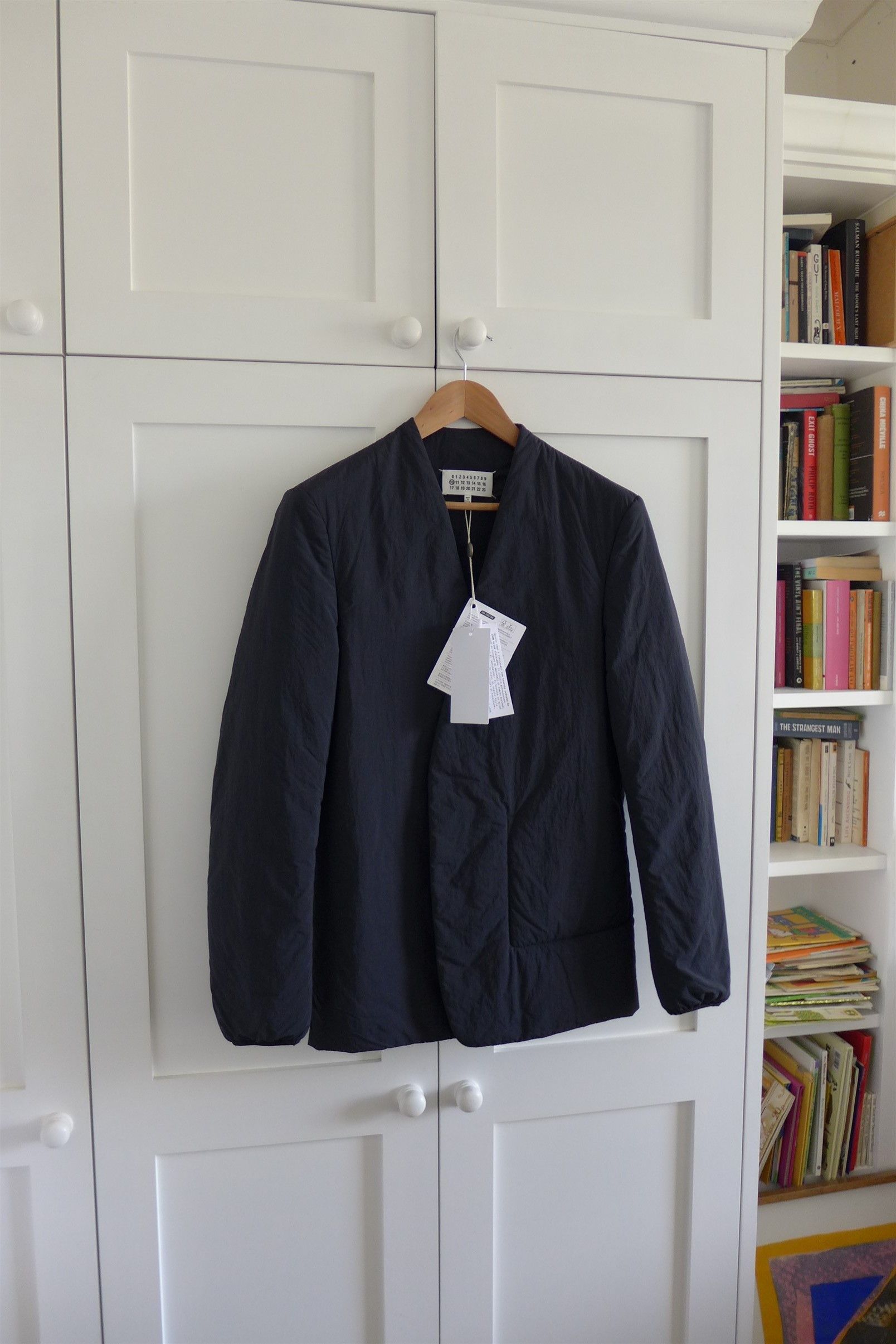 Maison Margiela Margiela Collarless Padded Blazer Jacket - Black Nylon Size US S / EU 44-46 / 1 - 3 Thumbnail