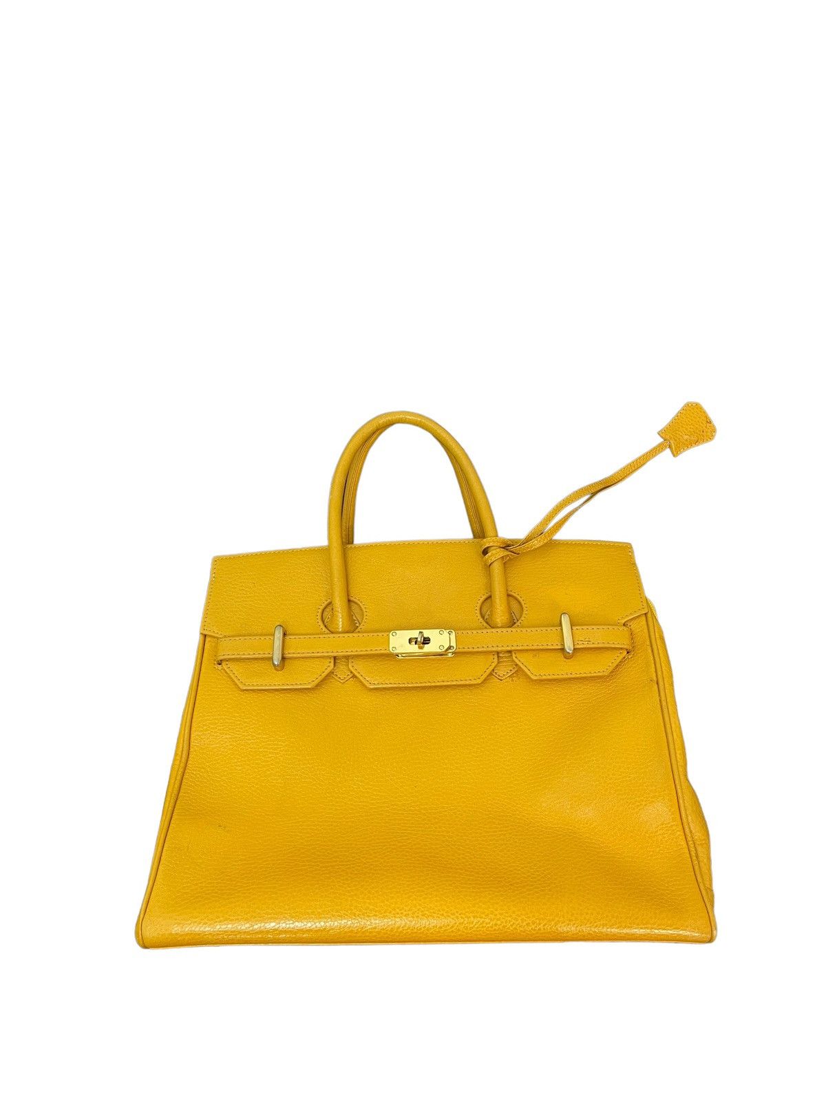 Japanese Brand Birkin Bag Leather Vintage Unknown Handmade Custom 1🟩 Size ONE SIZE - 1 Thumbnail
