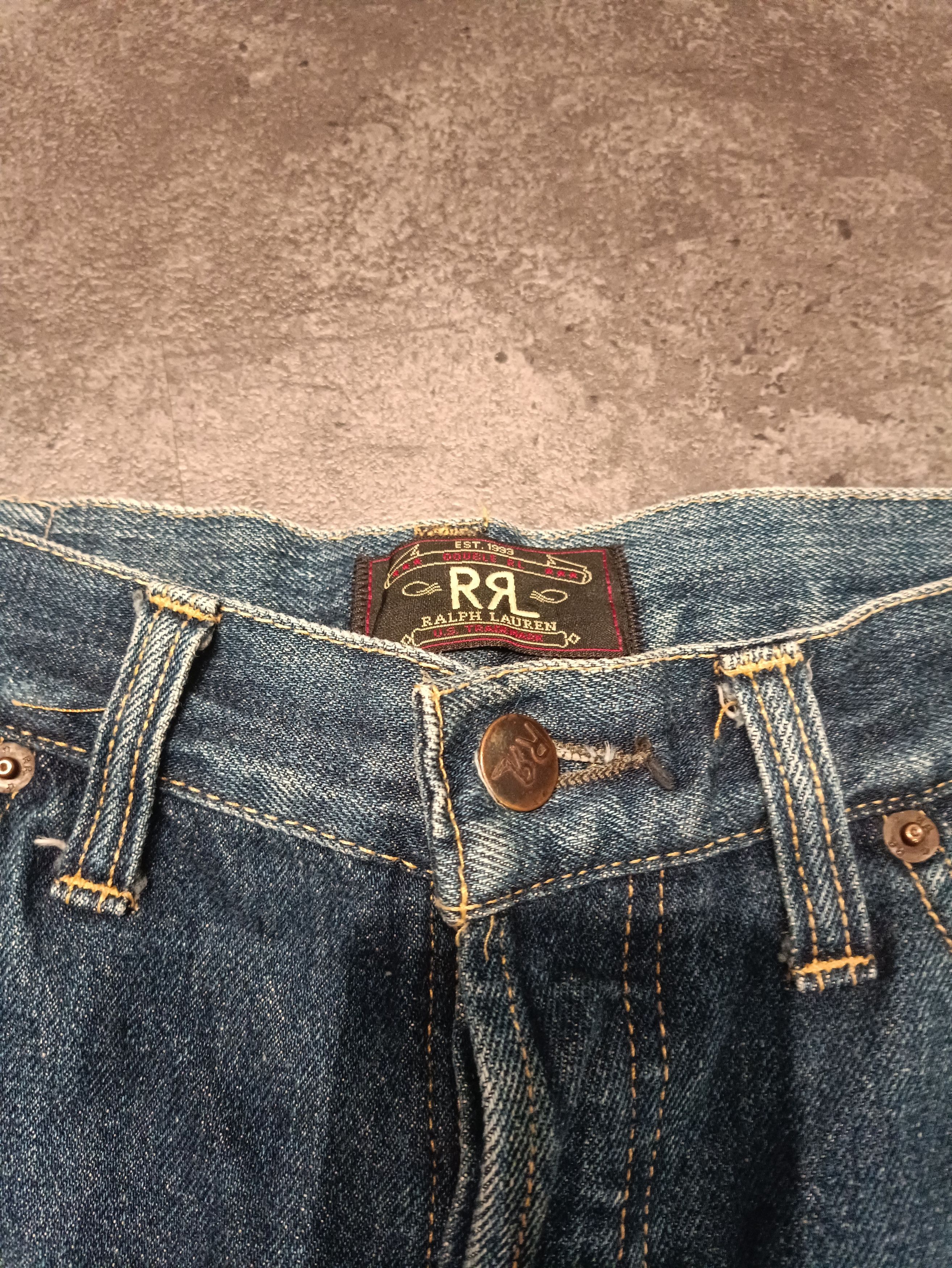 RRL Ralph Lauren × Vintage RRL denim backel back Size US 31 - 5 Thumbnail