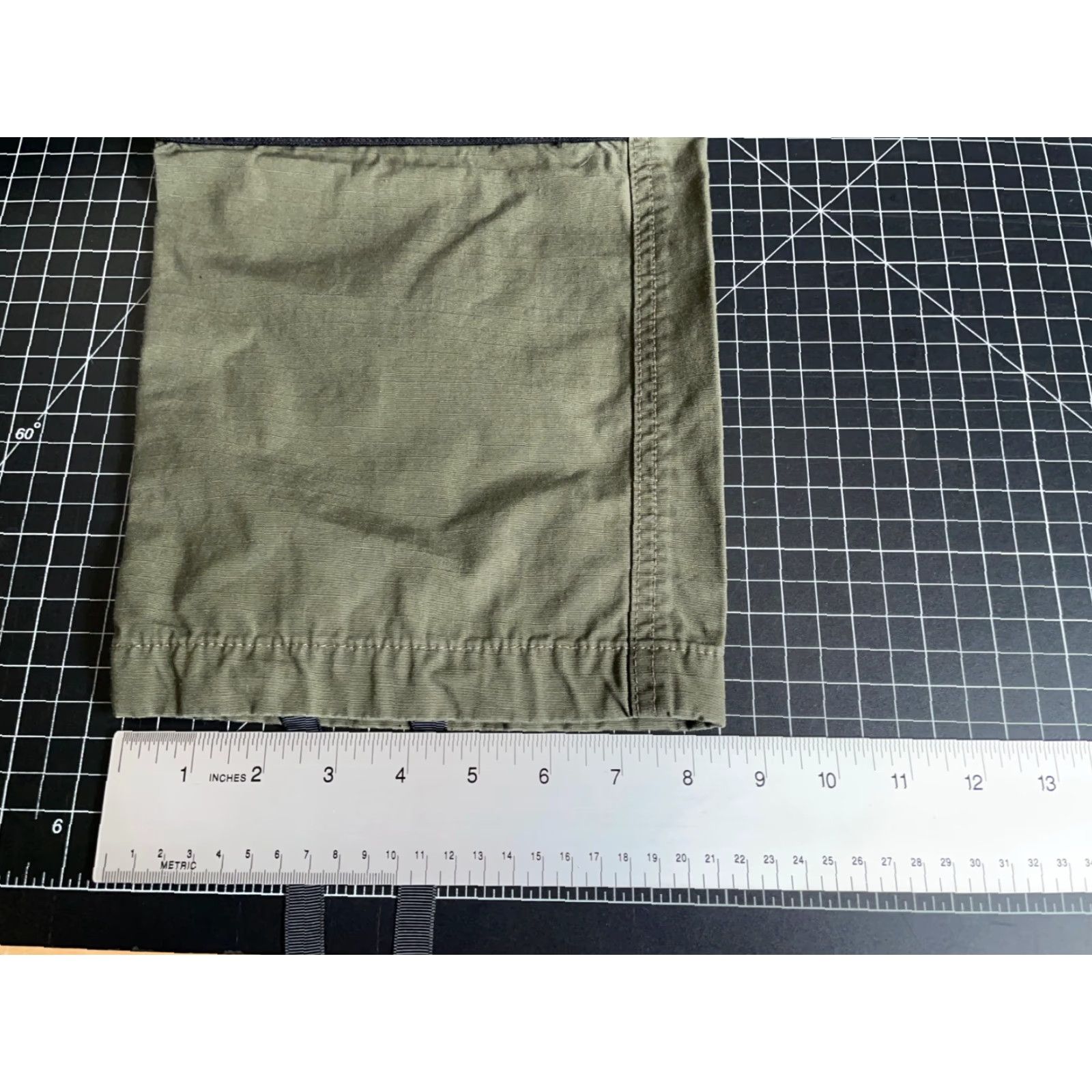 Vintage Tactical Ripstop Cotton Canvas Cargo Pants Men's Large Green 34 x 29 Cargo Pocket Adjustable Waist Size US 34 / EU 50 - 7 Thumbnail
