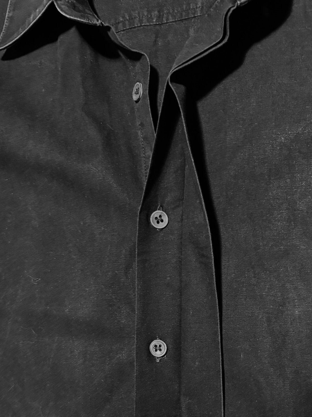 Raf Simons RARE 2000-2001 Autumn Winter Raf Simons Black Dress Shirt Size US M / EU 48-50 / 2 - 3 Thumbnail