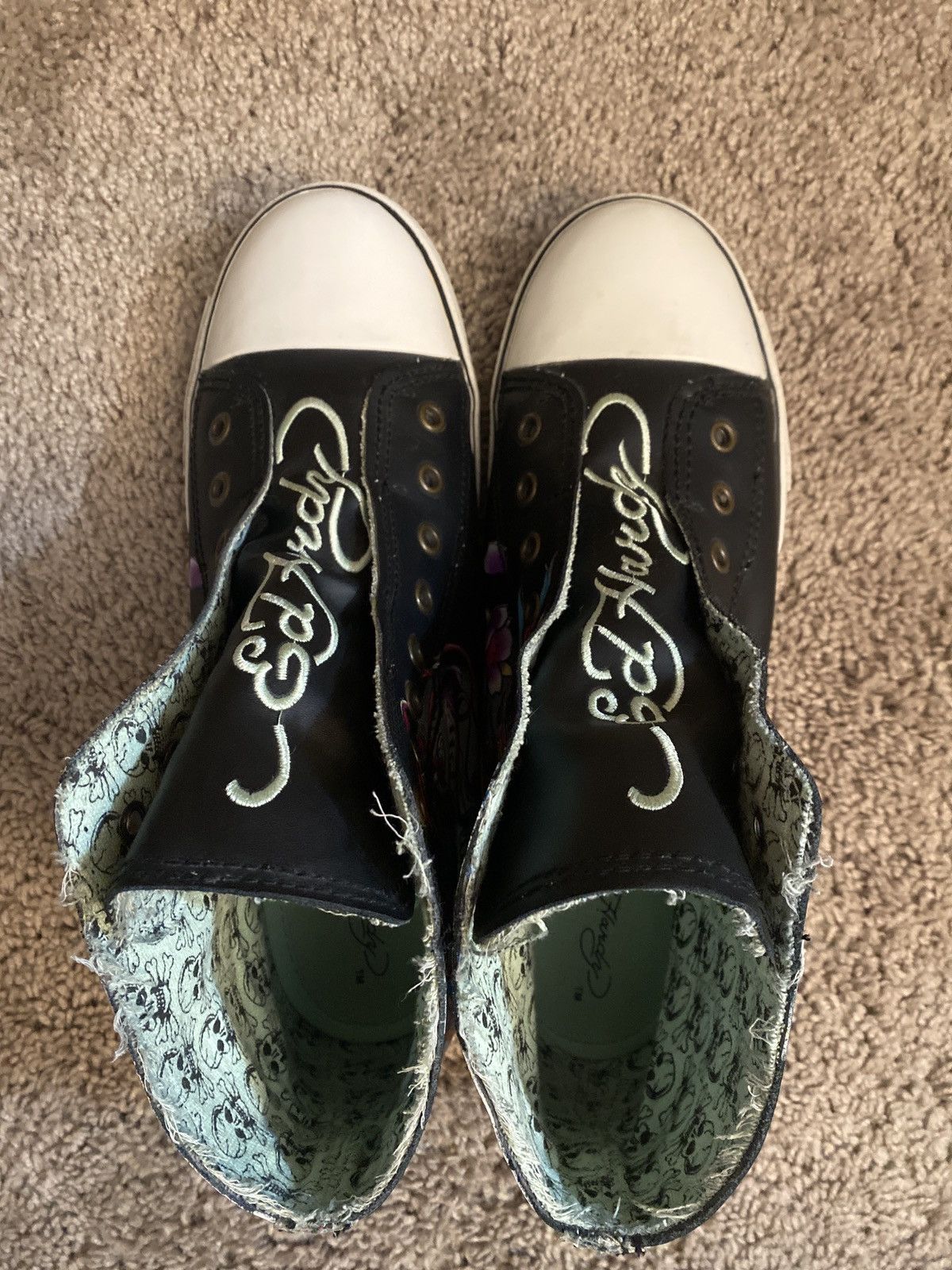 Ed Hardy Rare!Vintage Y2K Ed Hardy Hi top Sneakers size 11 Size US 11 / EU 44 - 17 Thumbnail