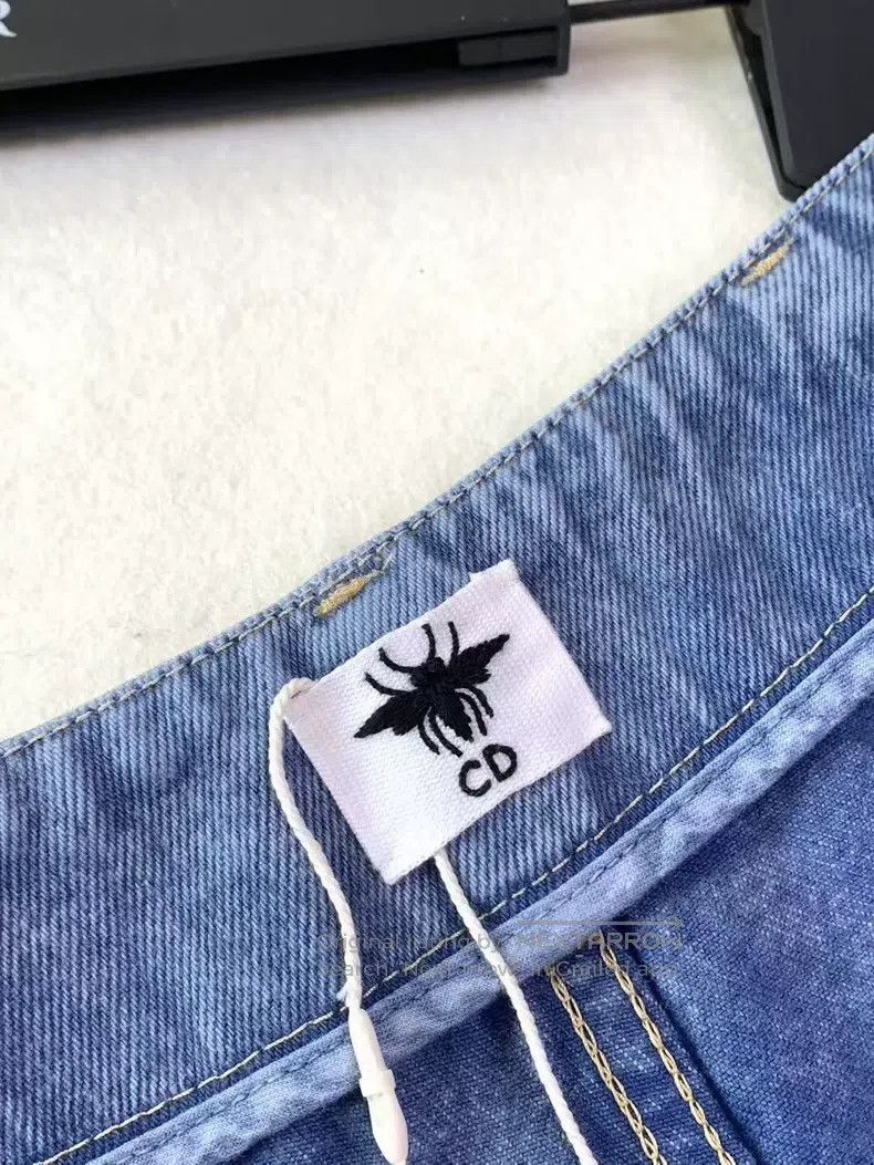Dior Denim shorts with belt