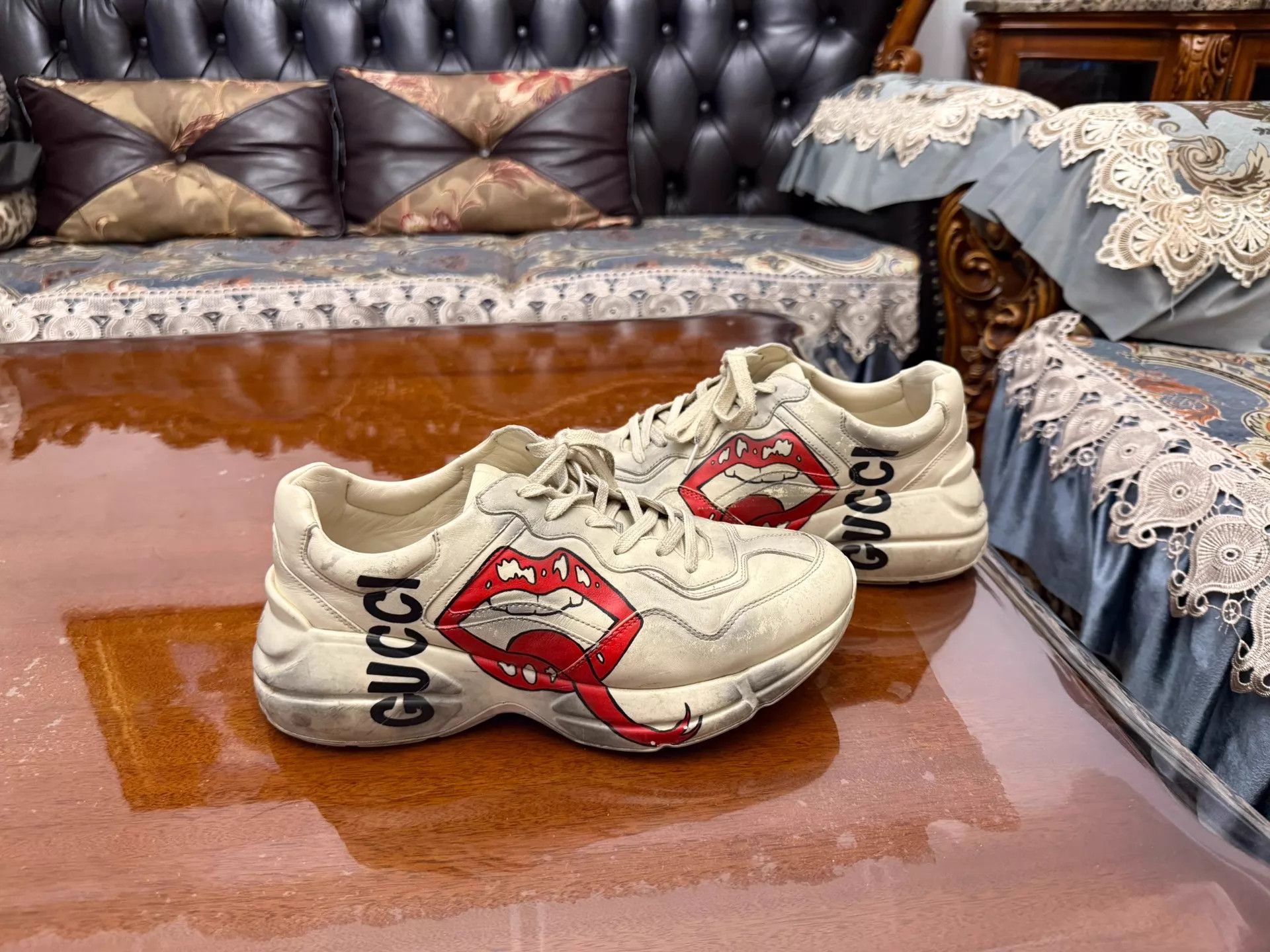 Gucci Gucci Iconic GG Logo Distressed Dad Sneaker US 7.5 Authentic Size US 7.5 / EU 40-41 - 3 Thumbnail