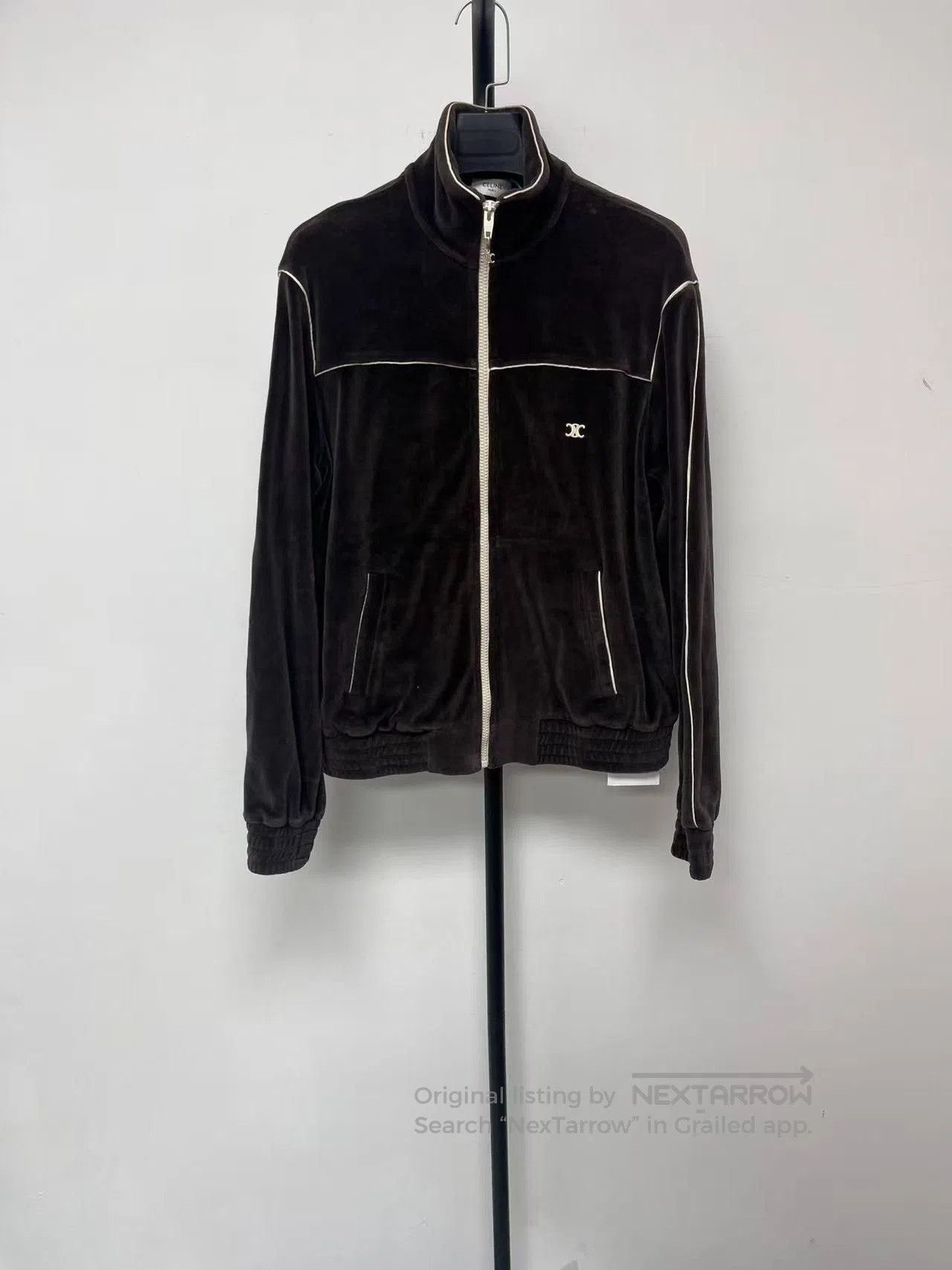 Celine Celine Men's Brown Stand Collar Jacket. Size US XS / EU 42 / 0 - 1 Thumbnail