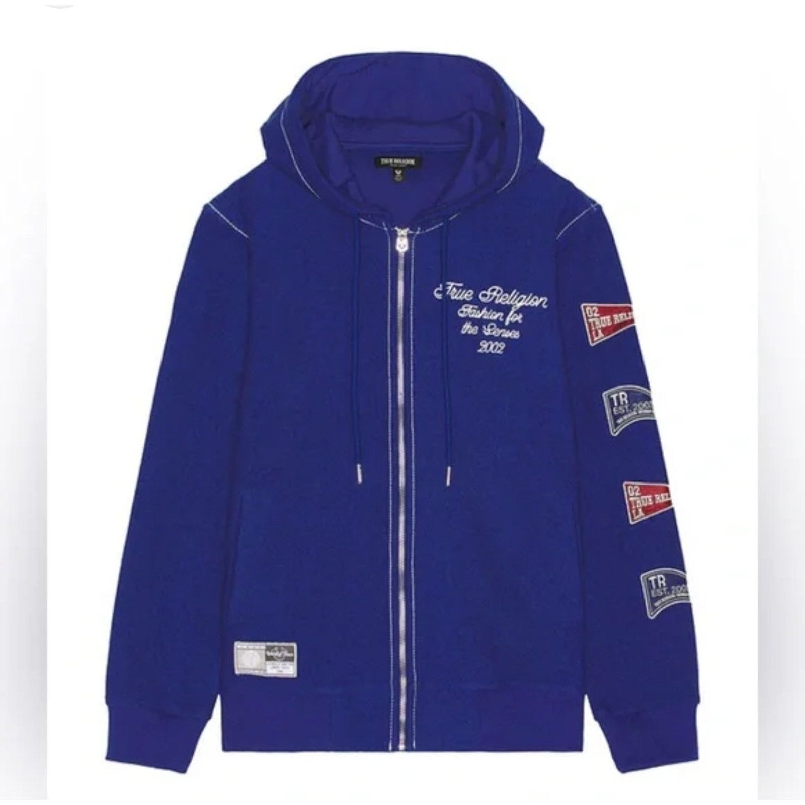 True Religion True Religion Hoodie Large Blue Reverse Terry Zip Up NWT Size US L / EU 52-54 / 3 - 1 Thumbnail