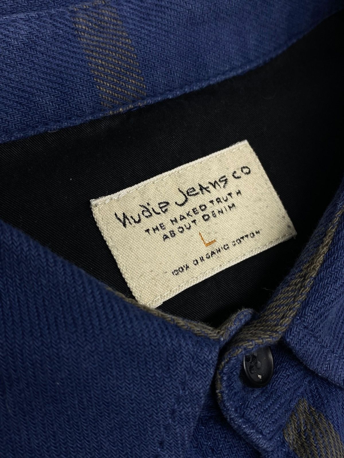 Nudie Jeans Nudie Jeans Stan Window Check Cotton Shirt Blue Men’s Size US L / EU 52-54 / 3 - 14 Thumbnail