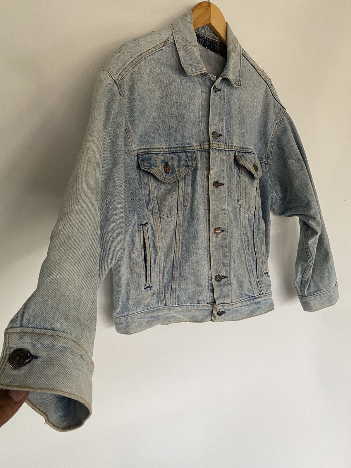 Levi's × Levi's Vintage Clothing Distressed Vintage Levi’s Trucker Denim Jeans Jacket USA Size US S / EU 44-46 / 1 - 5 Thumbnail