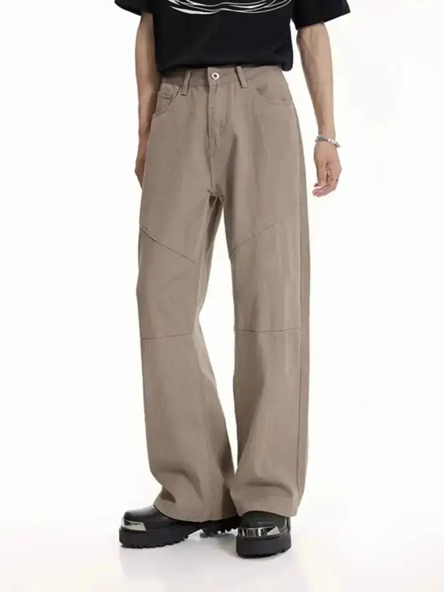 Japanese Brand Original Design Spliced Straight Jeans Versatile Size US 32 / EU 48 - 1 Thumbnail