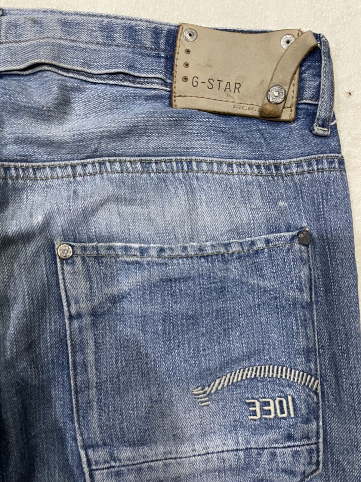 G-Star Vintage G-STAR RAW Skinny Mudwash Distress Ripped Denim Jean Size US 35 - 24 Thumbnail