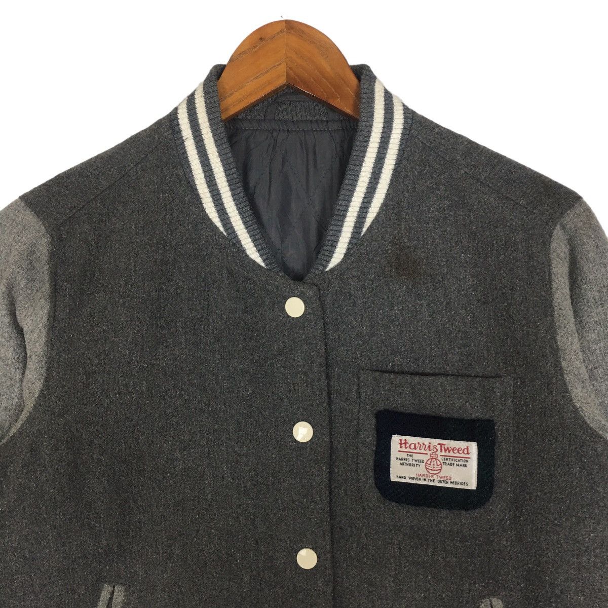 Harris Tweed Harris Tweed Woven Varsity Baseball Jacket Size XS Size XS / US 0-2 / IT 36-38 - 3 Thumbnail