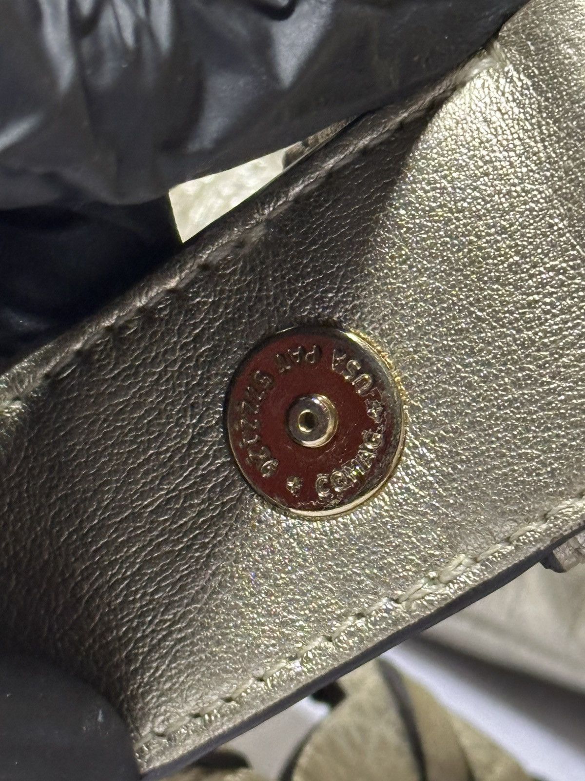 Coach Coach Metallic Whipstitch Leather Convertible Bag. Size ONE SIZE - 13 Thumbnail