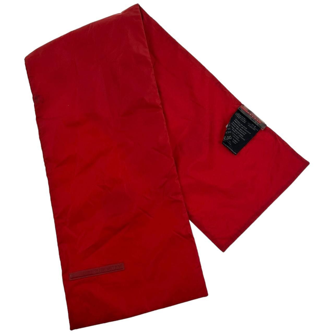 image of Vintage Prada Sport Nylon Scarf in Red, Men's