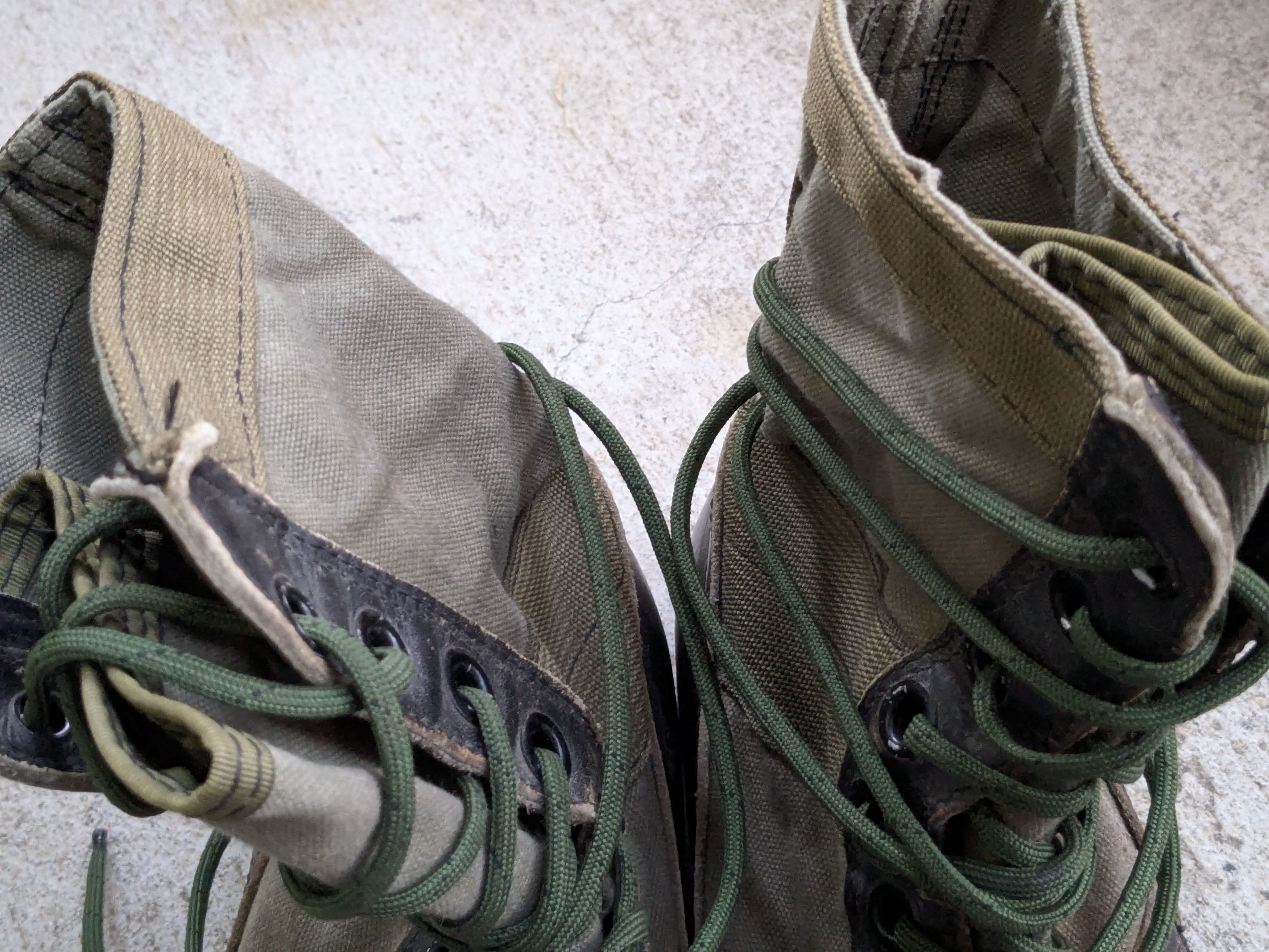 Genuine Leather × Vintage Vintage Combat Boots Black 9 R Jungle Leather Chunky USA Size US 9 / EU 42 - 7 Thumbnail