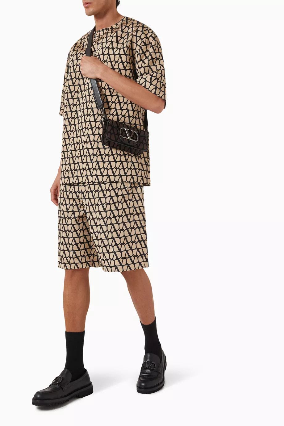 Valentino o1y0525 Short in Beige/Black Size US 30 / EU 46 - 4 Thumbnail