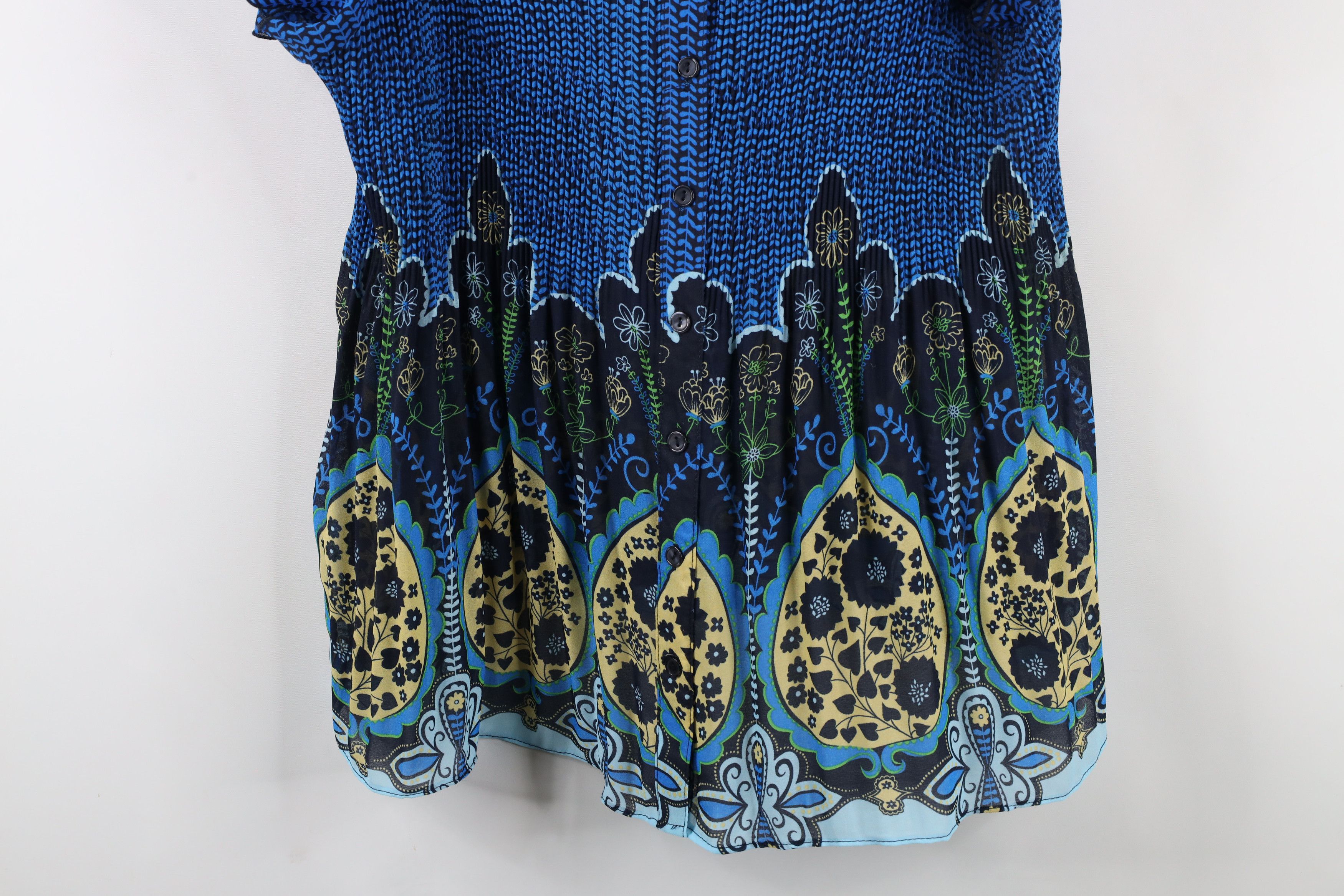 Vintage Vintage Y2K Babydoll Paisley Fairy Bella Flower Button Shirt Size 3XL / US 20-22 - 3 Thumbnail