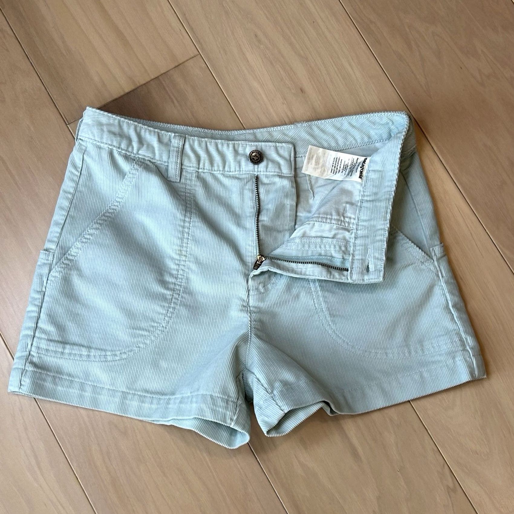 Patagonia Patagonia Cord Stand Up Shorts Light Blue 3” Inseam Women 6 Medium Regular Rise 11 Vintage No Size 28" / US 6 / IT 42 - 3 Thumbnail
