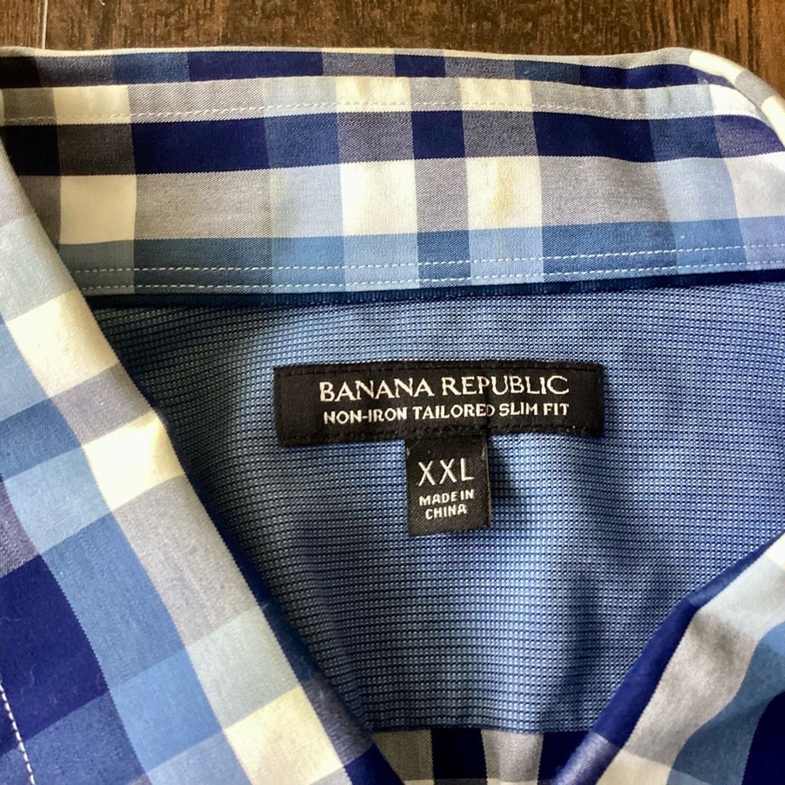 Banana Republic Banana Republic Non-Iron Slim Fit Button Down Size US XXL / EU 58 / 5 - 3 Thumbnail