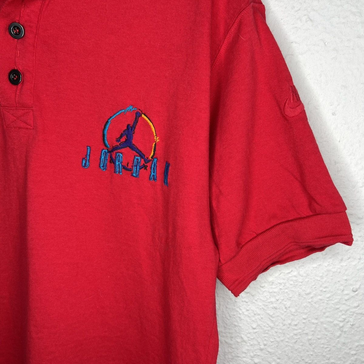 Jordan Brand Rare Vintage 90’s Nike Air Jordan Polo Tshirt Tee Size US M / EU 48-50 / 2 - 5 Thumbnail