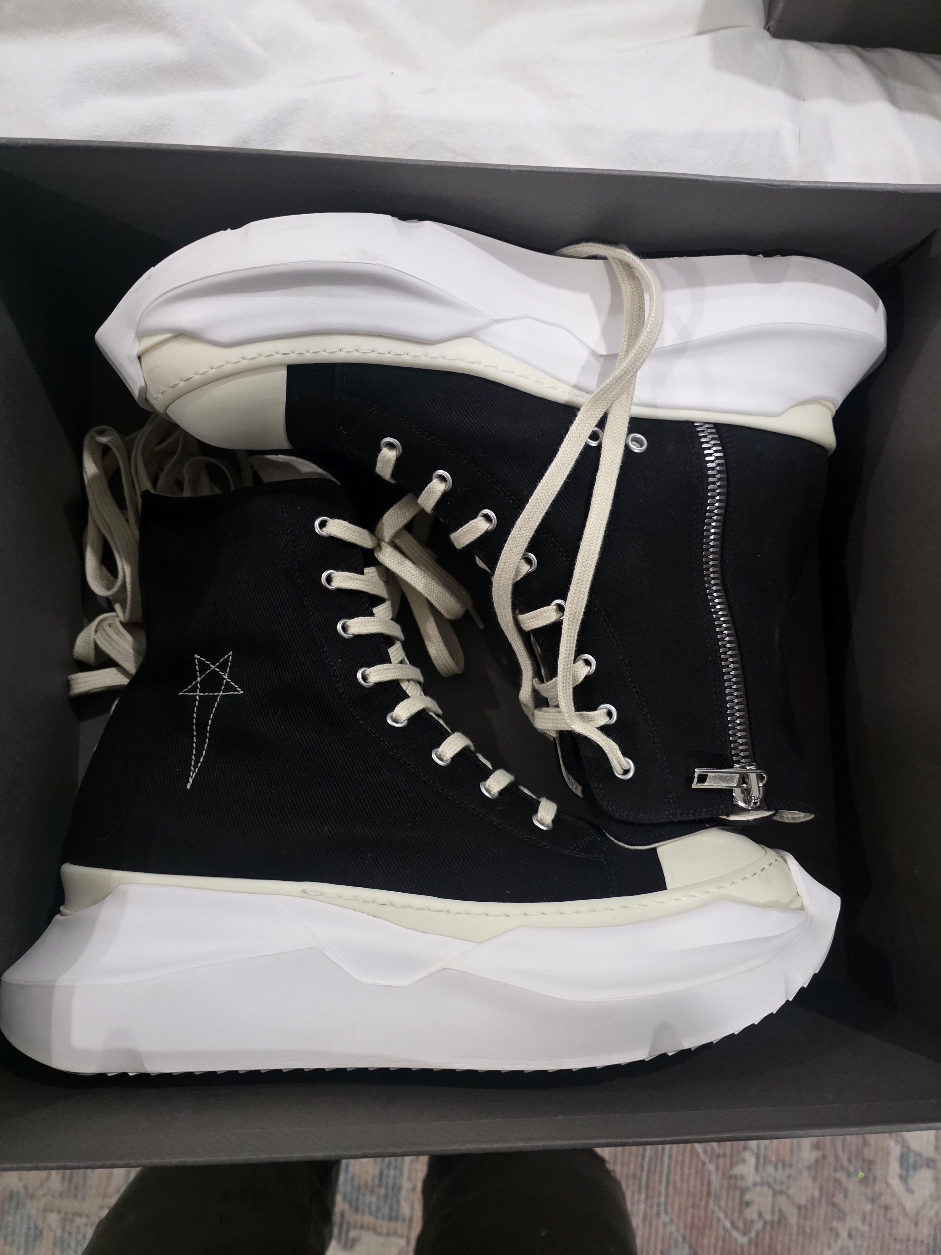 Rick Owens Rick Owens DRKSHDW Abstract Penta High Top Sneakers Size US 11 / EU 44 - 1 Thumbnail