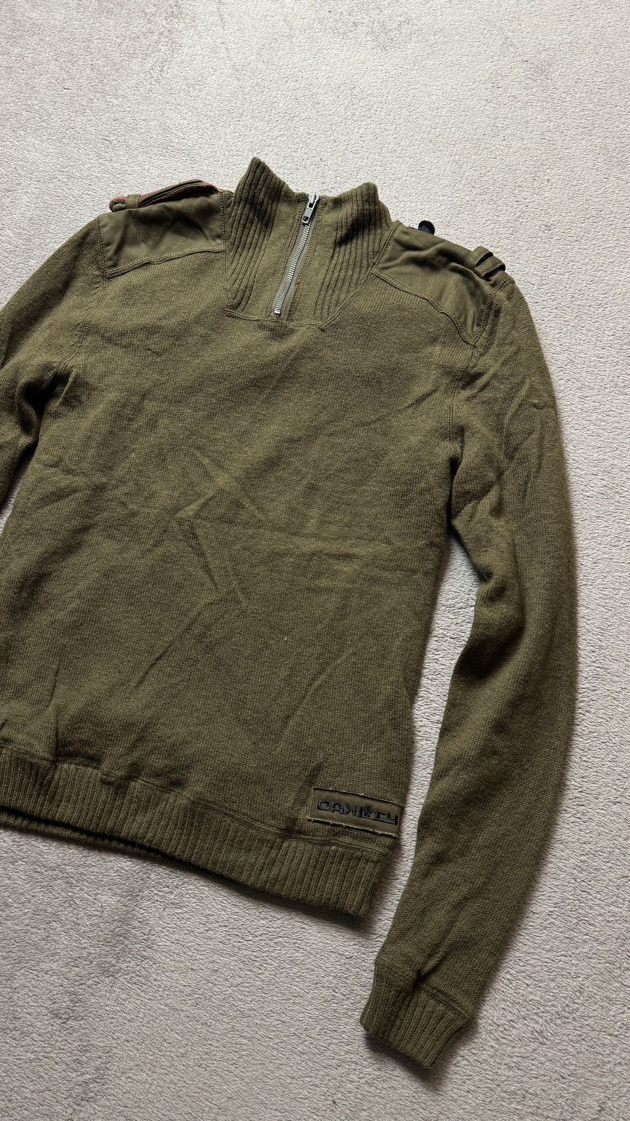 Oakley Vintage Military Y2K Zip Lambswool Knit Jacket lgb prada cdg Size US S / EU 44-46 / 1 - 3 Thumbnail