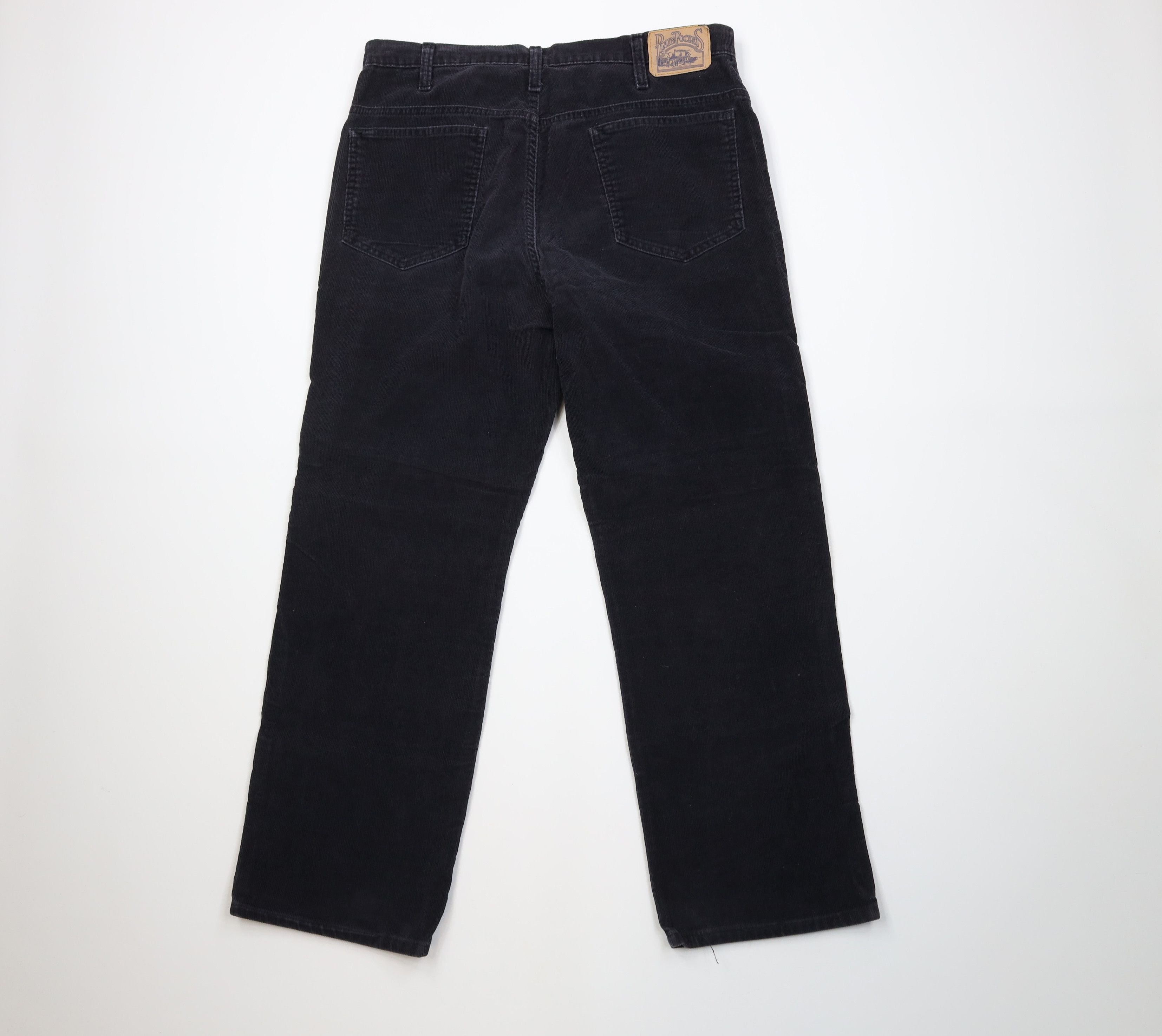 Vintage Vintage 70s Streetwear Wide Leg Corduroy Pants Dark Blue USA Size US 38 / EU 54 - 8 Thumbnail