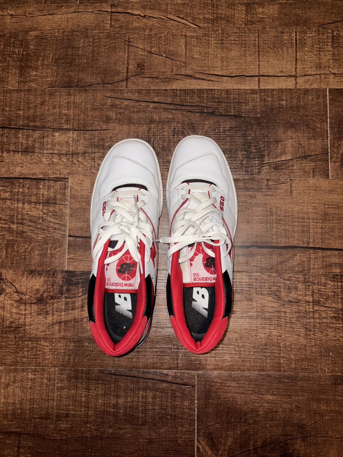 New Balance New balance 550 white team red Size US 13 / EU 46 - 1 Thumbnail