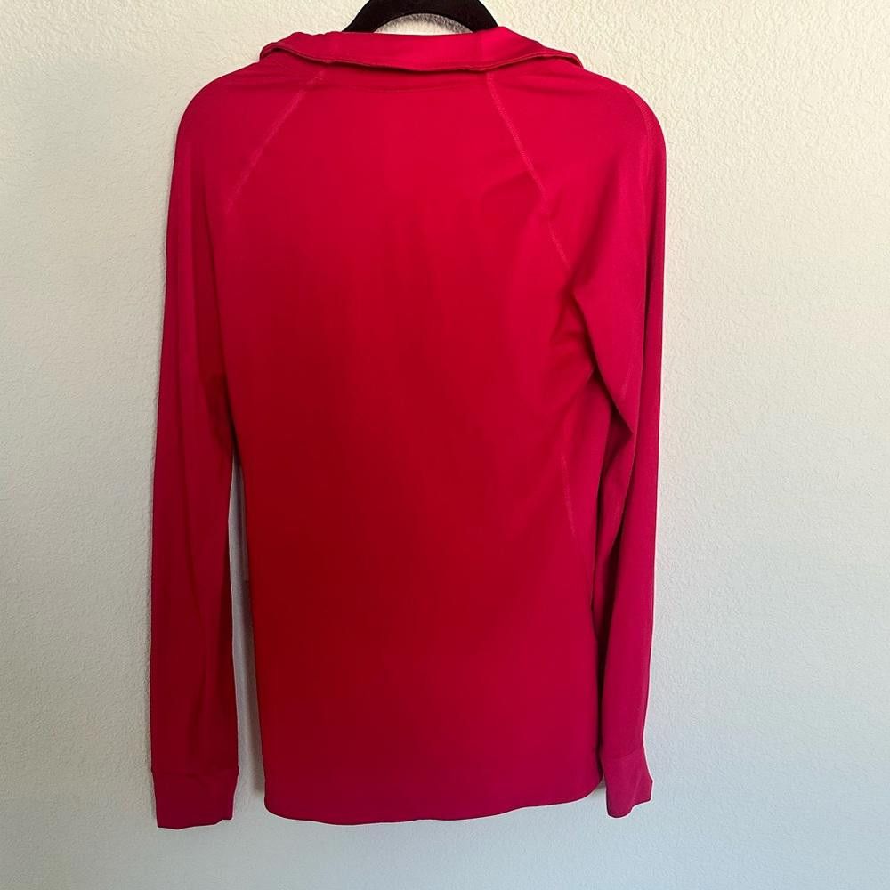 Adidas Adidas Pink Half Zip Long Sleeve Pullover Jacket Medium Size M / US 6-8 / IT 42-44 - 7 Thumbnail
